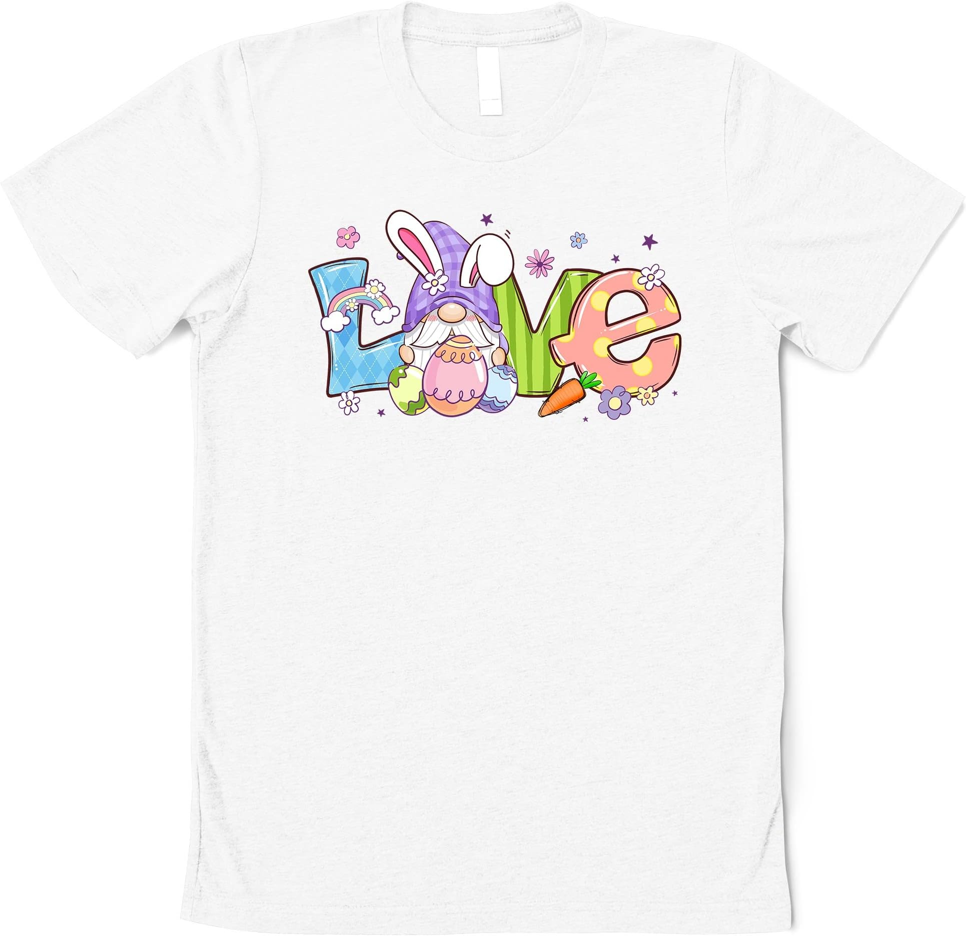 Easter Love Shirt,Easter Gnome Shirt,Easter Love Gnome Shirt,Easter Matching Shirt,Easter Bunny Shirt,Easter Bunny Gift,Easter Family Shirt Multicolored