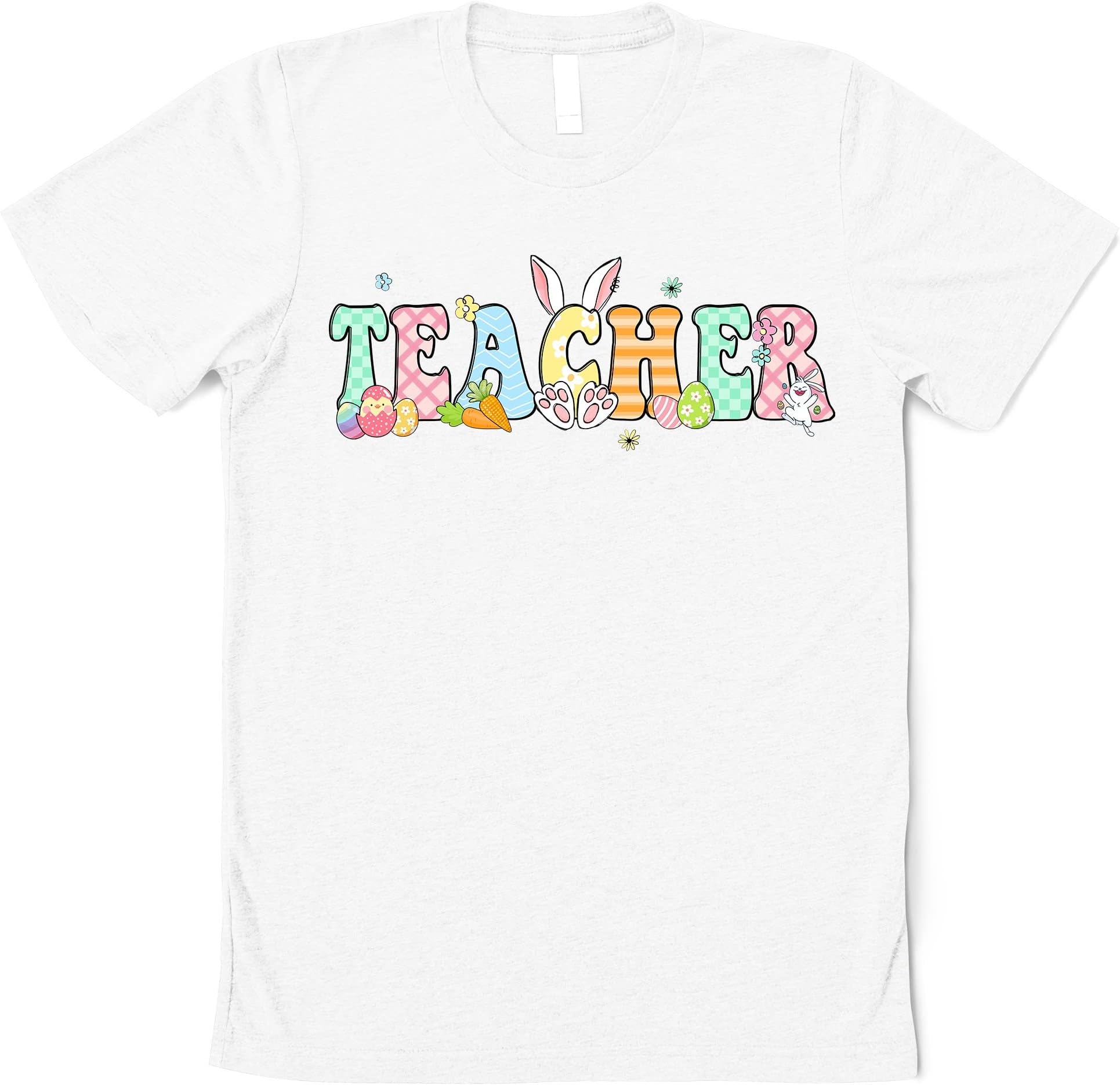 Easter Teacher Shirt, Teacher T Shirt, Teaching Tee, Teacher Assistant Shirt, Easter Shirts, Funny Cute Easter Teacher Multicolored