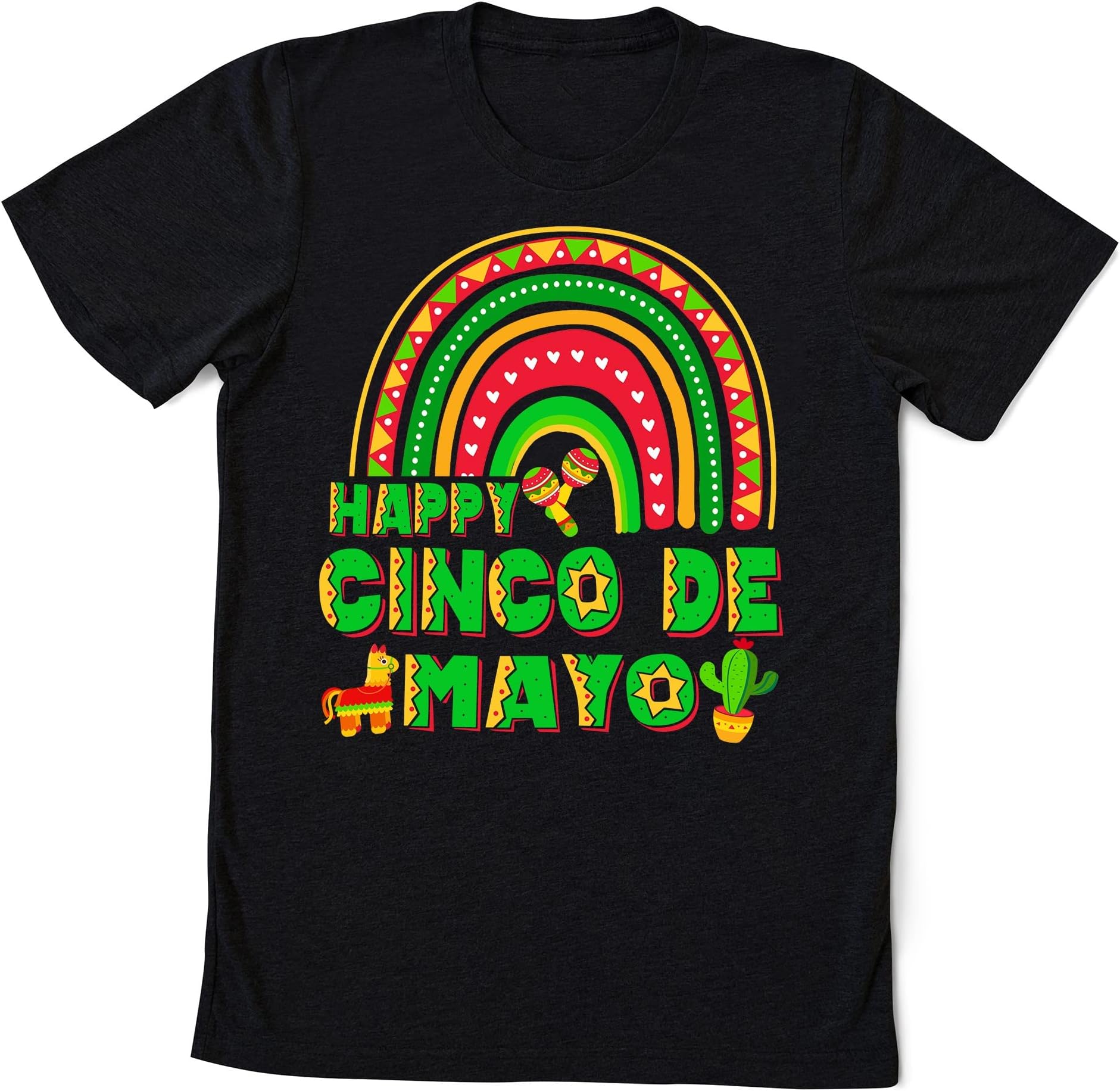 Happy Cinco De Mayo 2022 Mexican Party Lets Fiesta 5 De Mayo T-Shirt Multicolored
