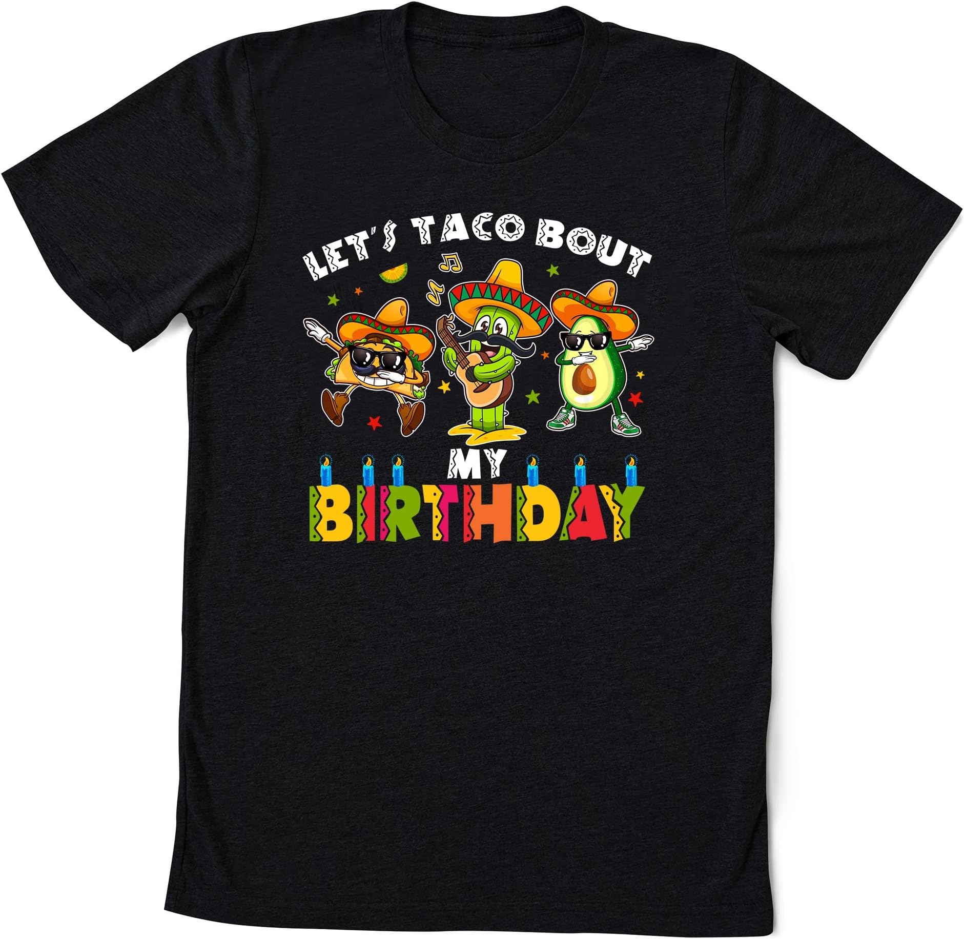 Let's Taco Bout My Birthday Shirt, Mexican Birthday Shirt, Taco Mexican Lets Fiesta Shirt, Taco Lover Gift, Mexican Independence Day Shirt Multicolored