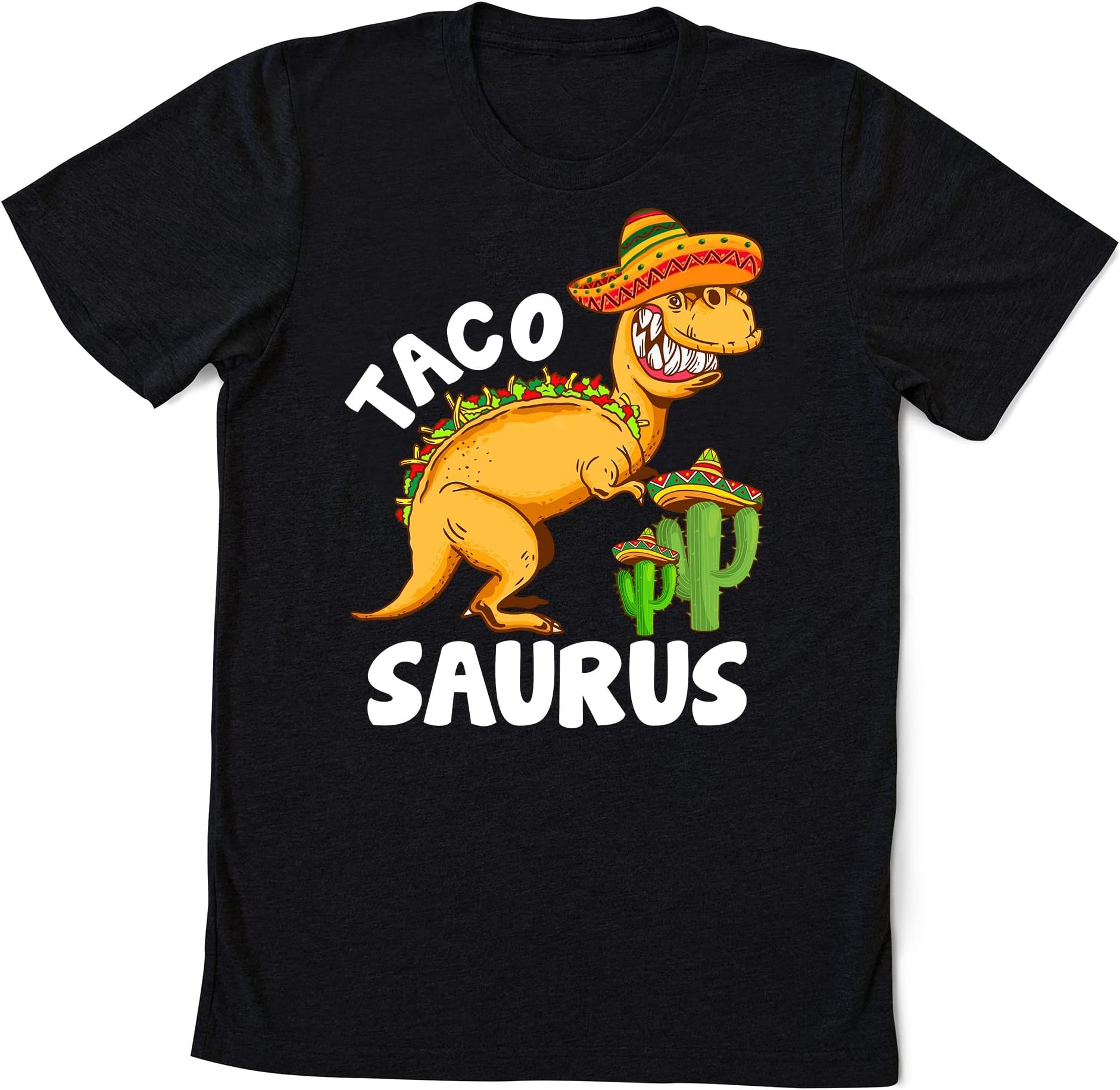 Tacosaurus Taco Dinosaur Funny Dino Cinco De Mayo Mexican T-Shirt, Mexican T-Shirt, Mexican Independence Day Shirt Multicolored