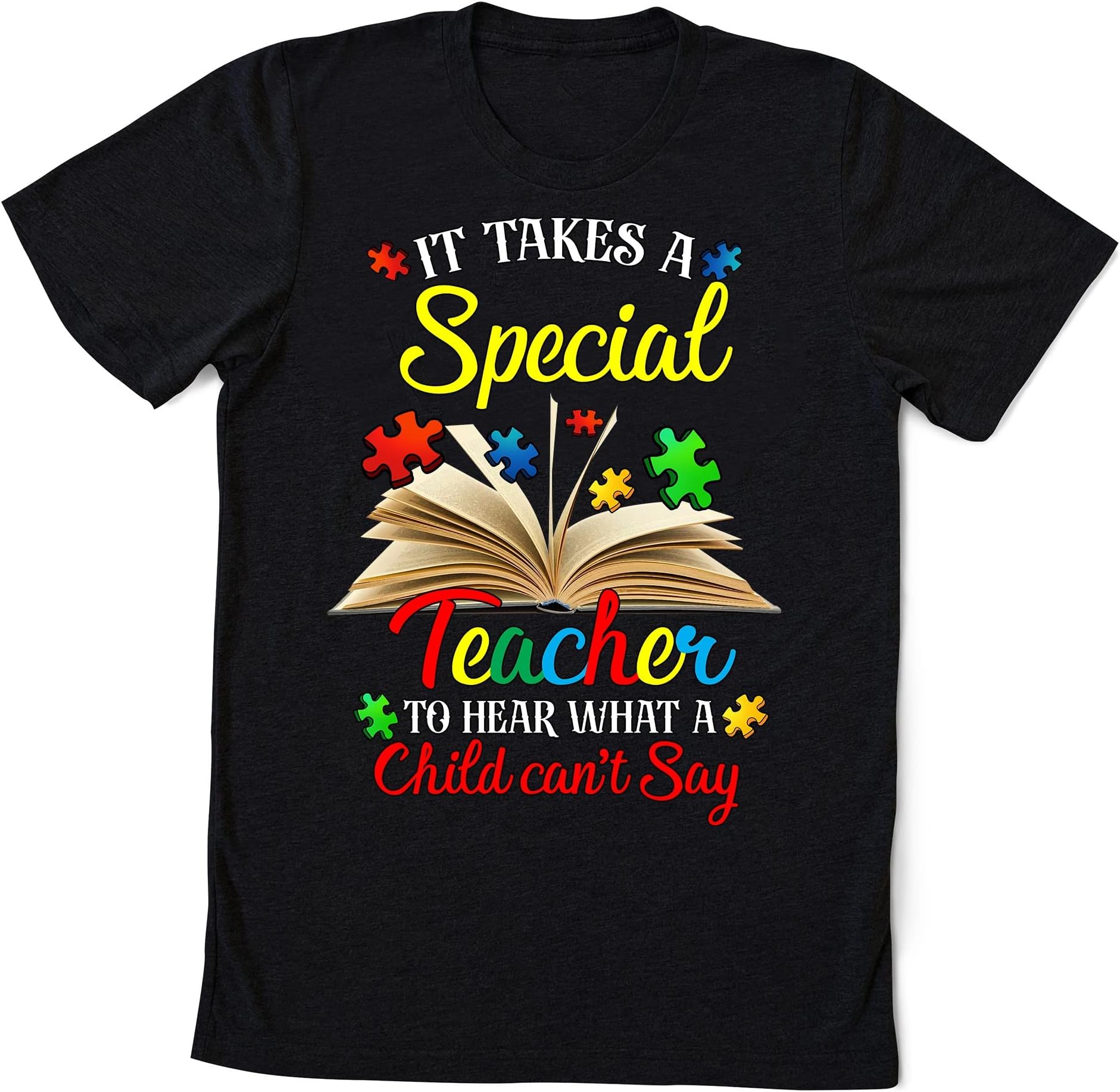 Autism Awareness Teacher Shirts It Takes A Special Teacher T-Shirt, Autism Support Shirt, Autism Teacher Shirt Multicolored