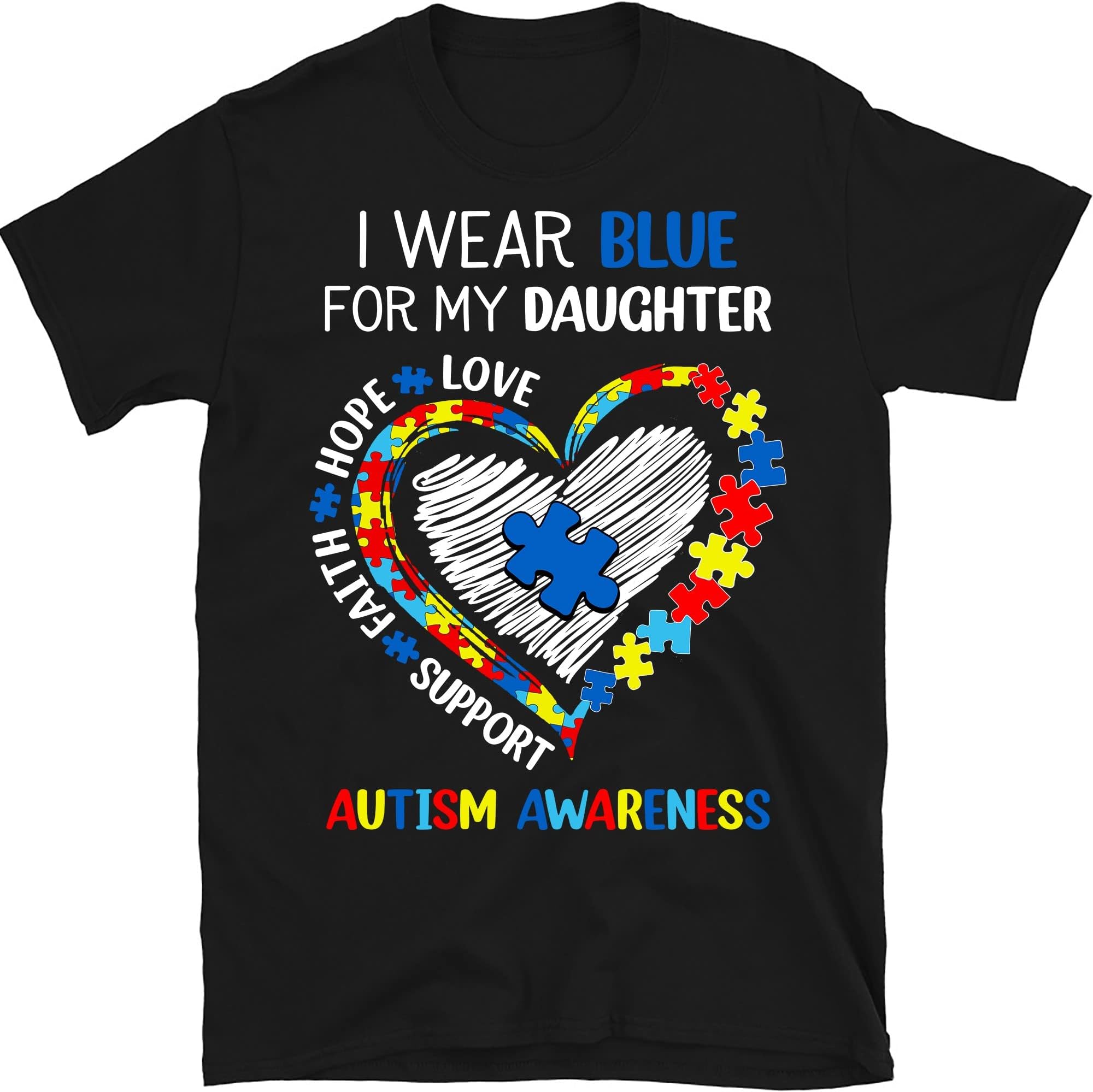 I Wear Blue for My Nephew Autism Awareness Month Uncle Aunt Family Autism, Autism Toddler Shirt, Autism Support Family,Autism Shirt