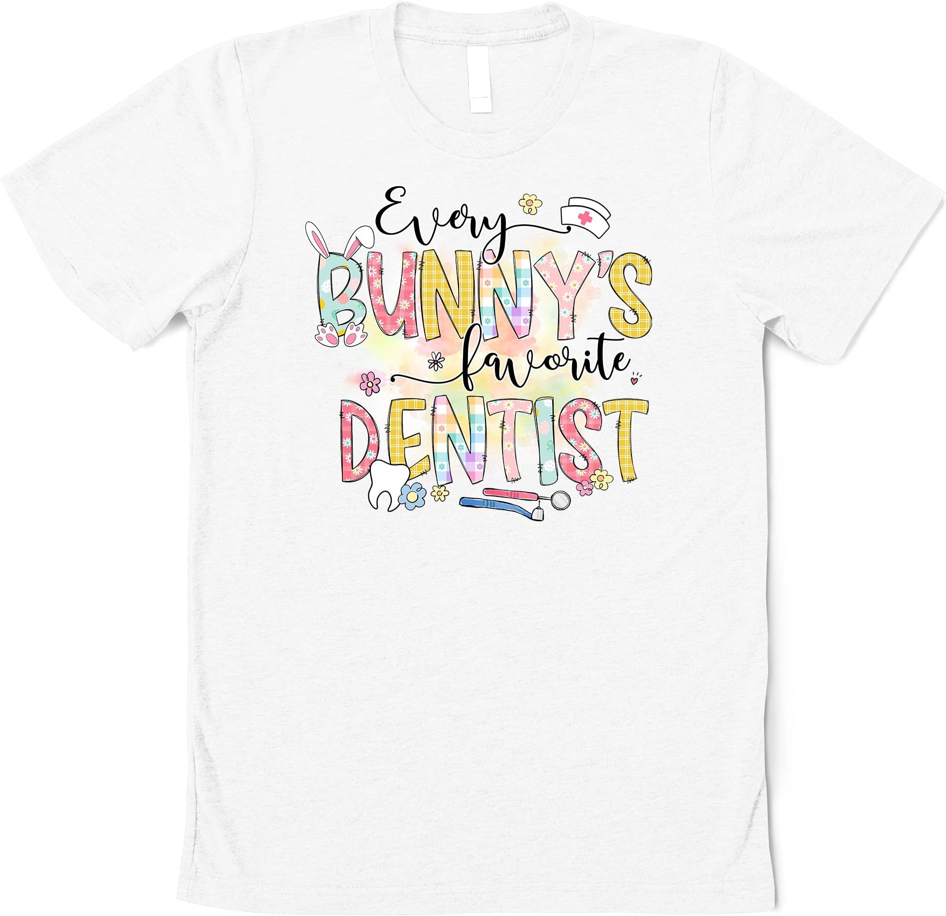 Every Bunny's Favorite Dentist Shirt, Easter Dentist, Easter Dentist Shirt, Easter Shirt for Dentist, Dental Shirt, Easter Shirts Multicolored