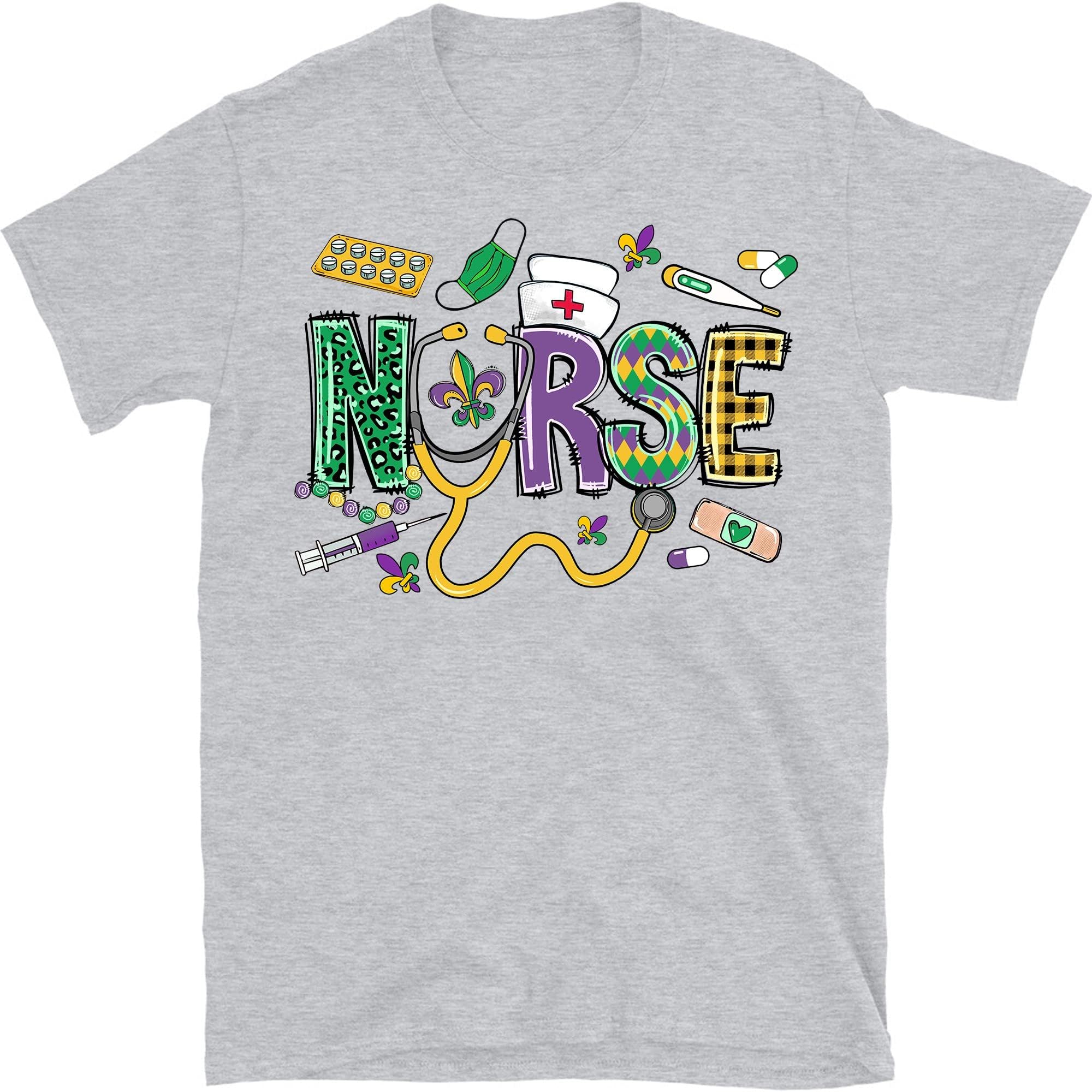 Mardi Gras Nurse Shirt, Mardi Gras Nurse, Mardi Gras Shirt, Leopard Shirt, Mardi Grass Festival Shirt, Mardi Gras