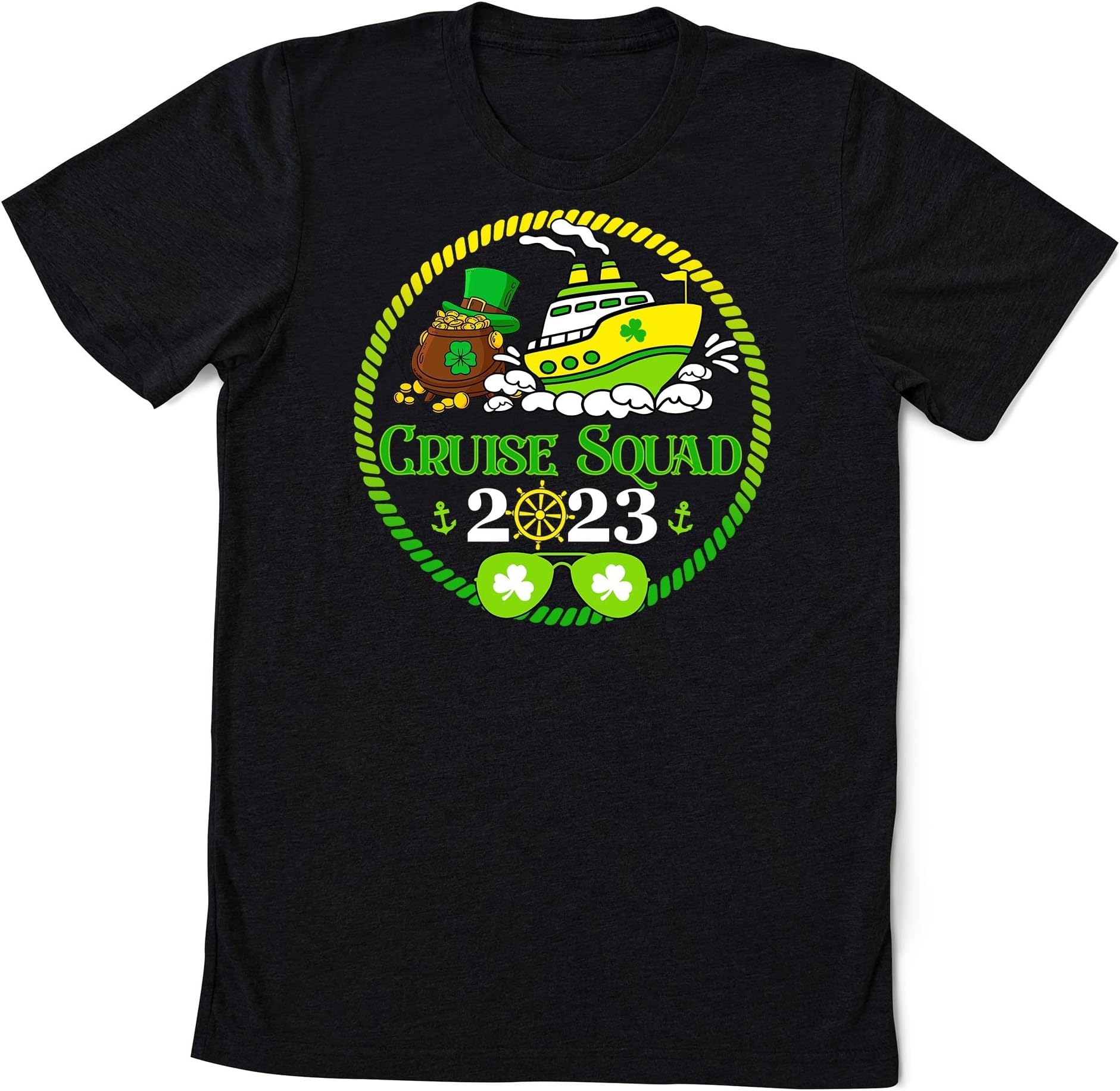 Family Cruise Squad 2023 Shirt, St. Patricks Cruise Shirt, Custom St. Patricks Day, Shenanigans Shirt, Cruise Crew Shirt Multicolored