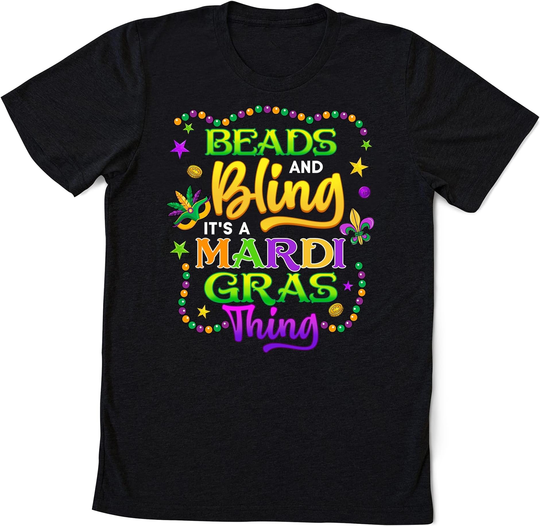 Mardi Gras Shirt, New Orleans Carnival Parade Tee Fow Women or Men, Mardi Gras Outfits, Fleur De Lis, Mardi Gras Trendy 2023 Shirt Multicolored