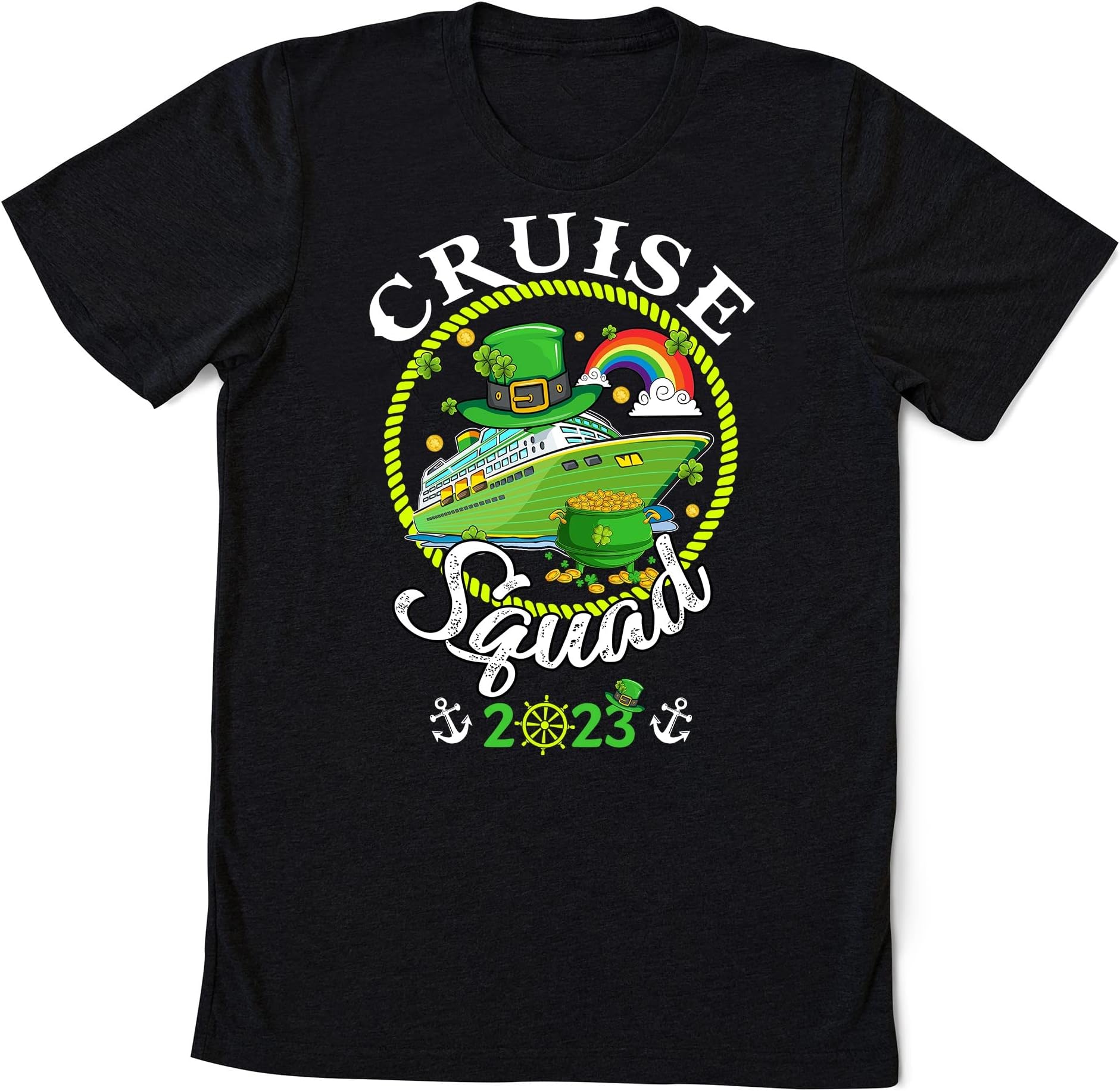 Cruise Squad 2023 Shirt, St. Patricks Cruise Shirt, Custom St. Patricks Day, Shenanigans Shirt, Cruise Crew Tees Multicolored