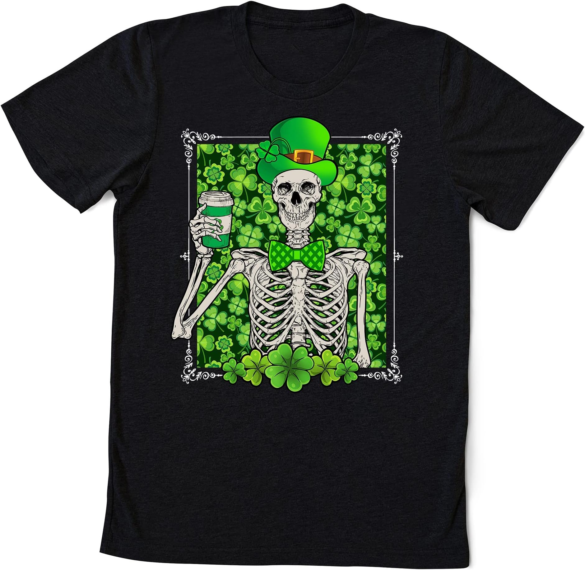 St Patricks Day Shirt, Skeleton Shirt, Skeleton Patricks Shirt, Patricks Days Gift, Shamrock Shirt, Lucky Shirt