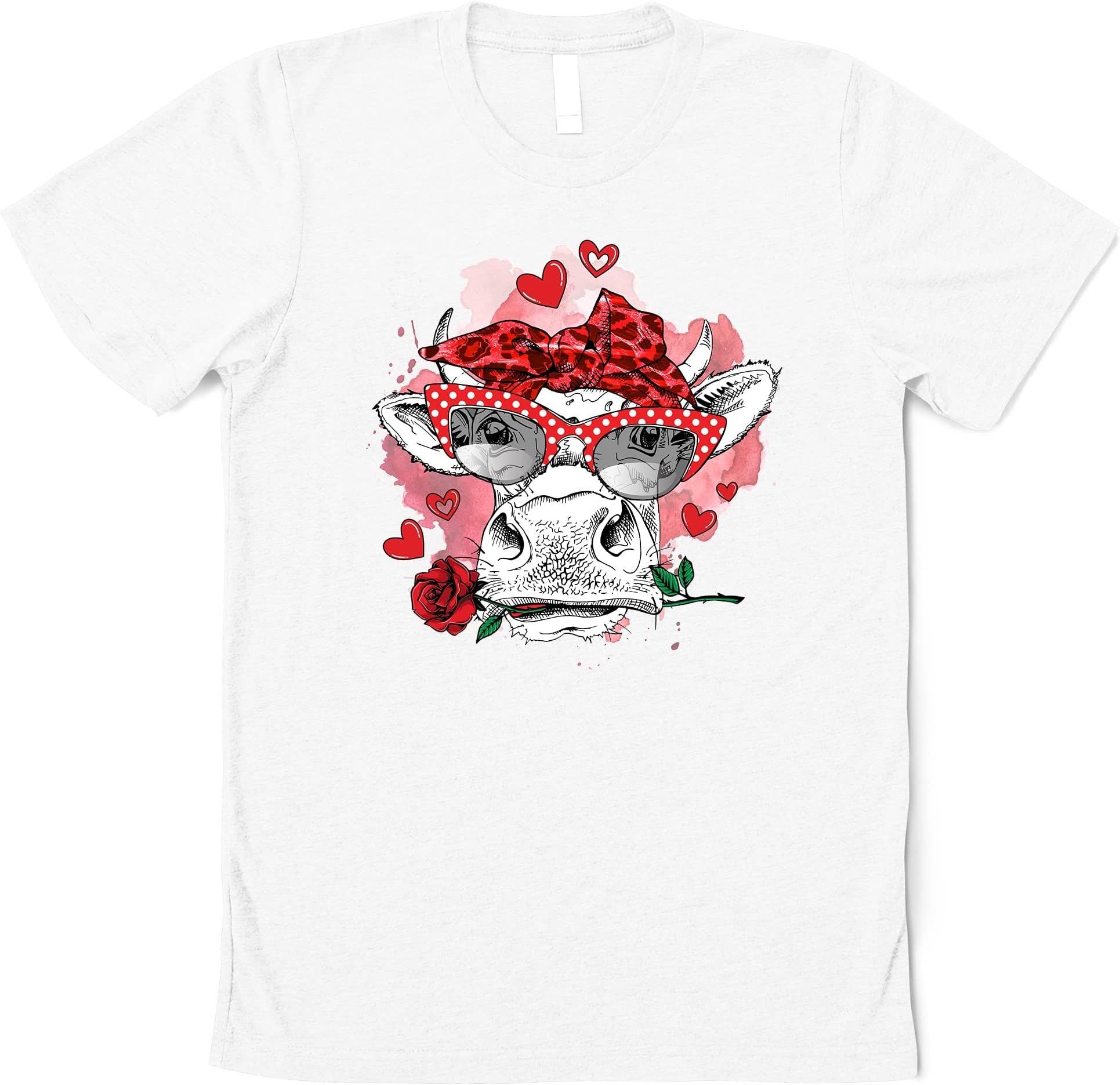 Heifer Valentine Shirt- Highland Cow Valentine Shirt- Valentine Day Western Country Shirt- Love Cow Valentines Day Multicolored
