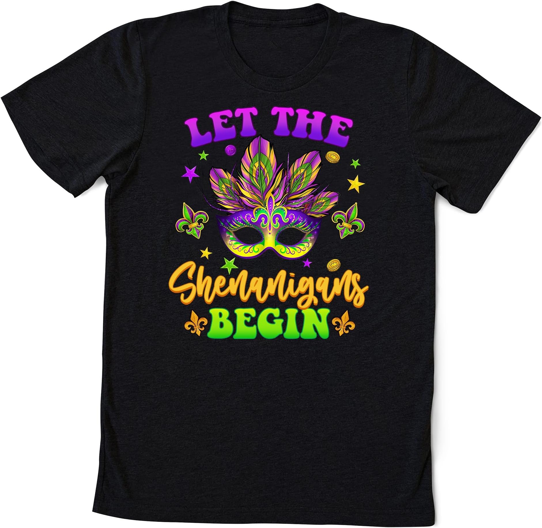Let The Shenanigans Begin Shirt, Mardi Gras Shirt, Purple Green Gold Mardi Gras,Mardi Gras Celebration Shirt, Mardi Gras Carnival Shirt