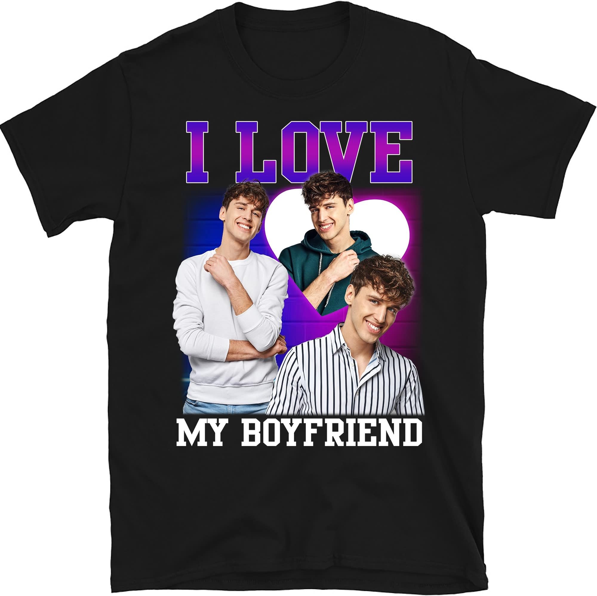 I Love My Girlfriend Shirt Custom Picture,I Love My Girlfriend Custom Photo Shirt,I Love My Girlfriend Shirt Custom Heart Brown,Custom Shirt