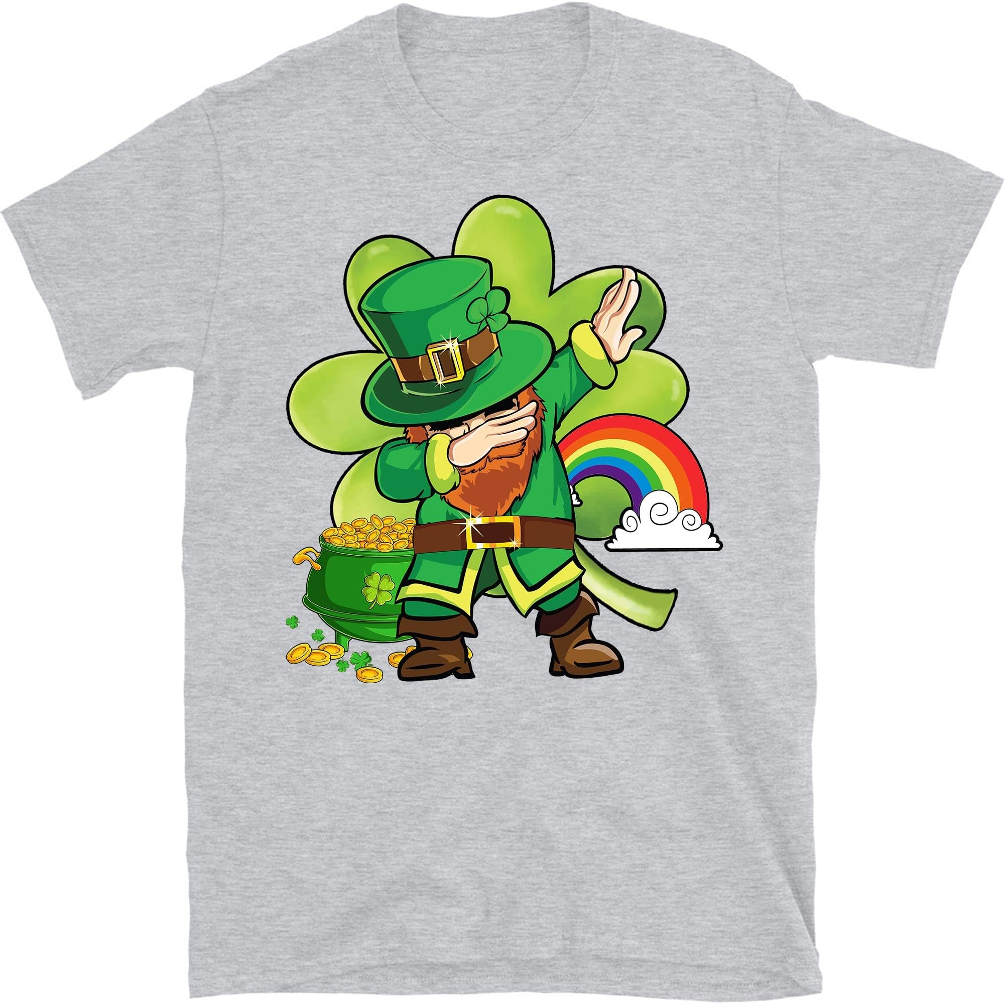 Dabbing Leprechaun Happy St Patricks Day Adults Boys Kids, Dabbing Flossing Leprechaun St Patricks Day Shirt, Leprechaun