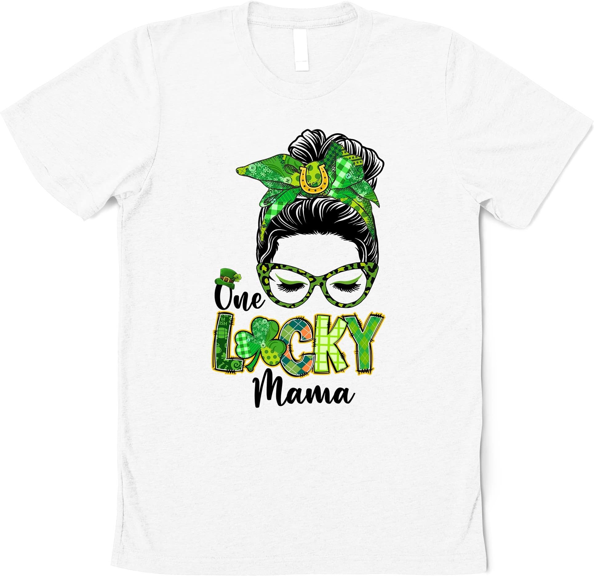 One Lucky Mama St Patricks Day Mom Mother Shamrock T-Shirt