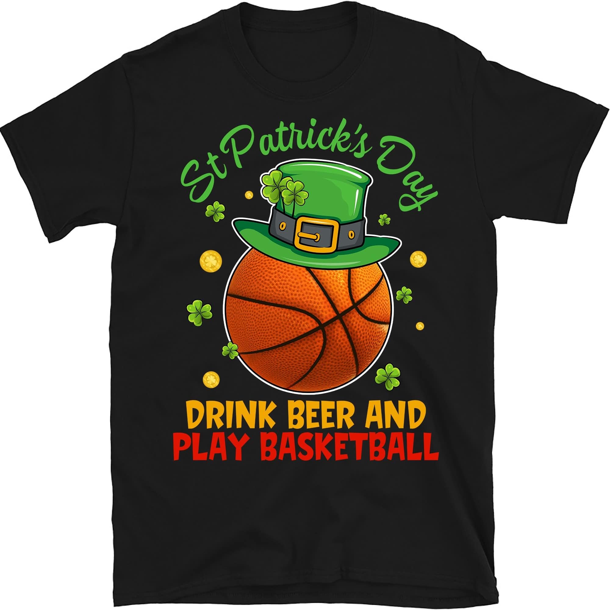 Baseball St PatrickS Day Drink Beer and Play Basketball T-Shirt, Saint Patricks Day Shirt Kids, Saint Patricks Day Shirt