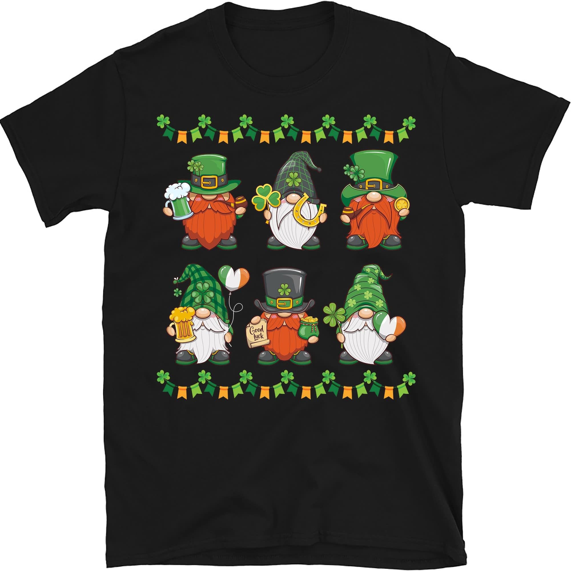 Cute Gnomes Happy St Patricks Day Adults Boys Kids, Gnomes St Patricks Day Shirt, Leprechaun Shirt