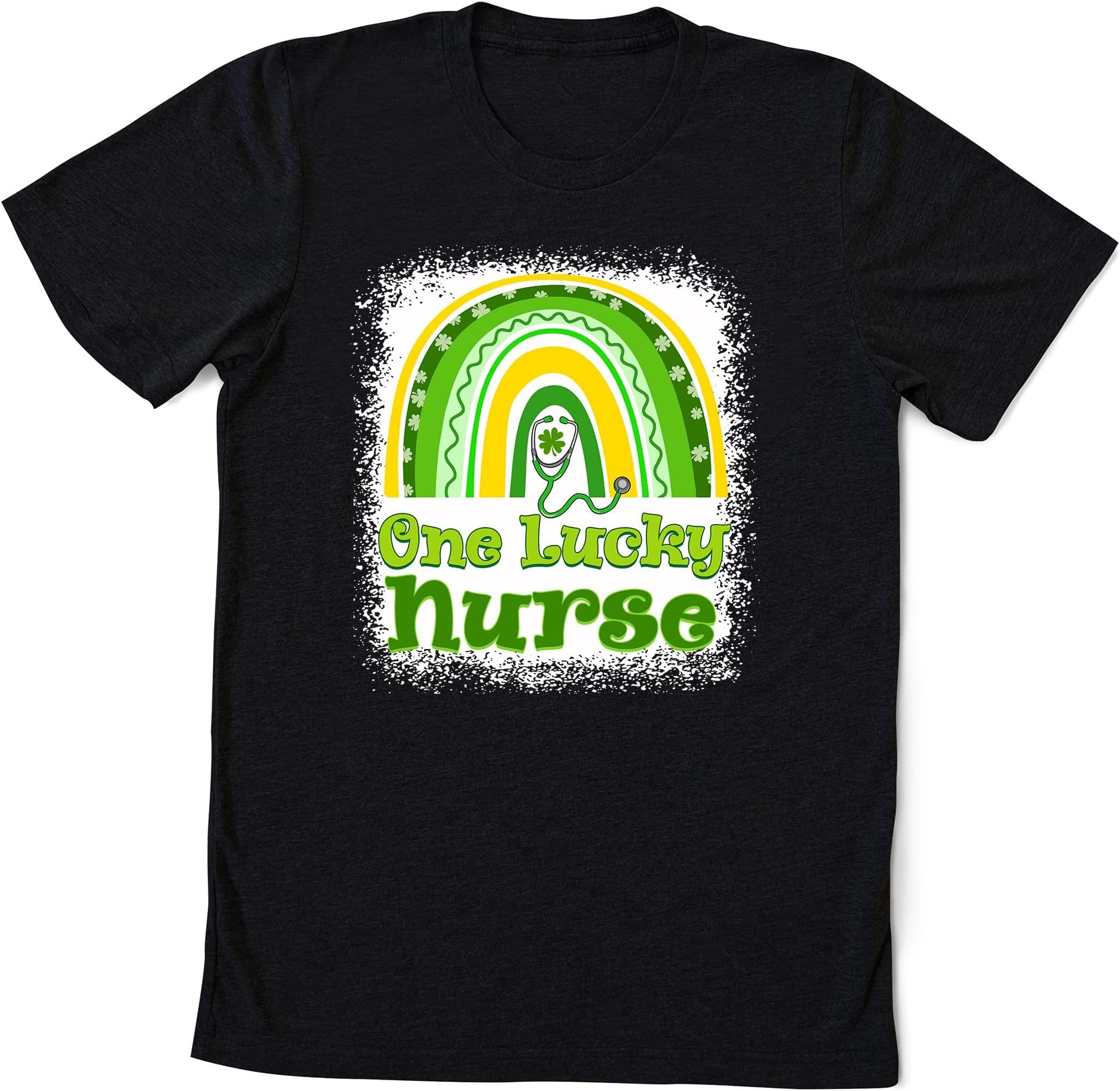 One Lucky Nurse Lucky Rainbow St Patricks Day T-Shirt, Nurse T-Shirt, Nurse Patrick Day, Nurse Gift
