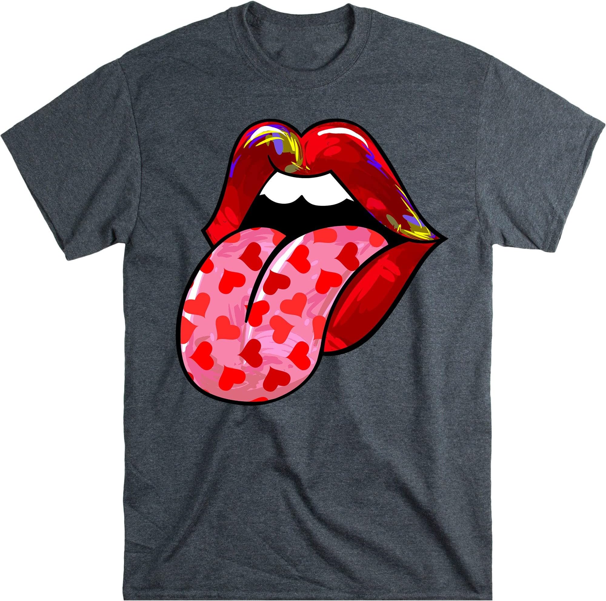 Heart Lips Shirt, Valentine's Day Shirt, Cute Valentines Day Shirt, Lips Tongue Shirt, Cute Valentine's Day Gift, Gifts