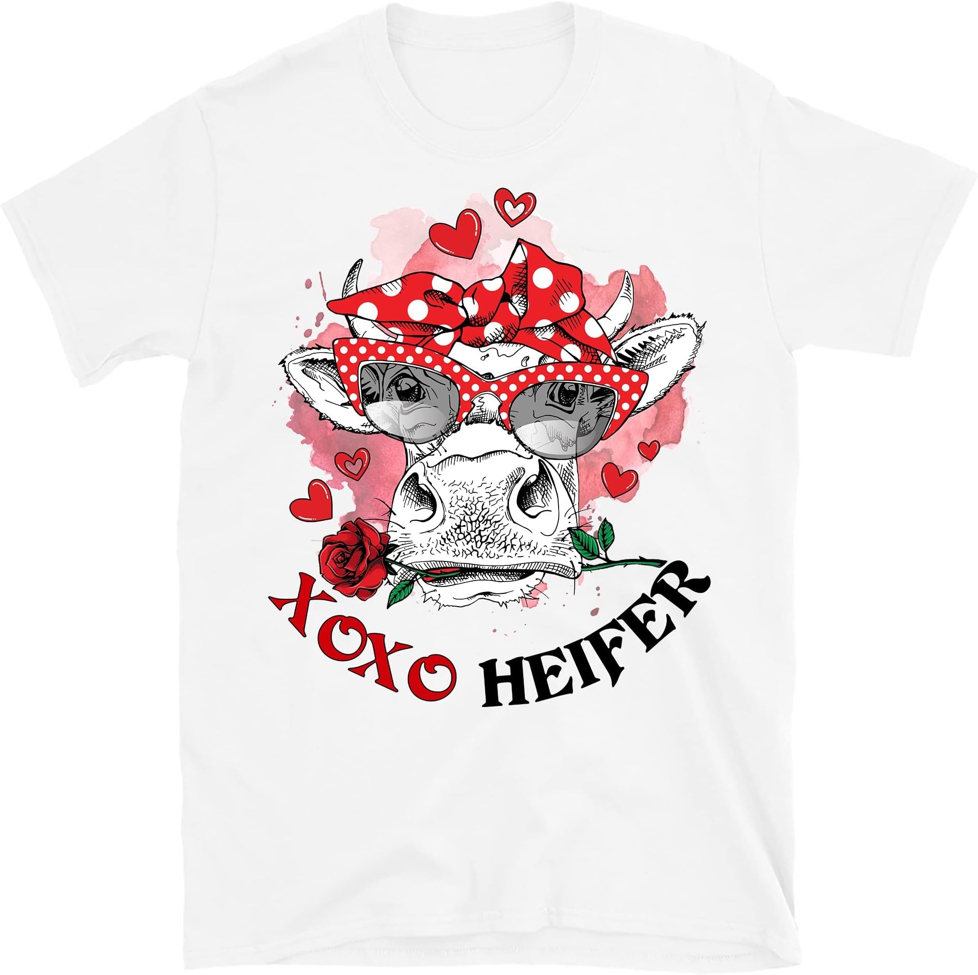Heifer Valentine Shirt, Highland Cow Valentine Shirt, Valentine Day Western Country Shirt, Love Cow Valentines Day Shirt