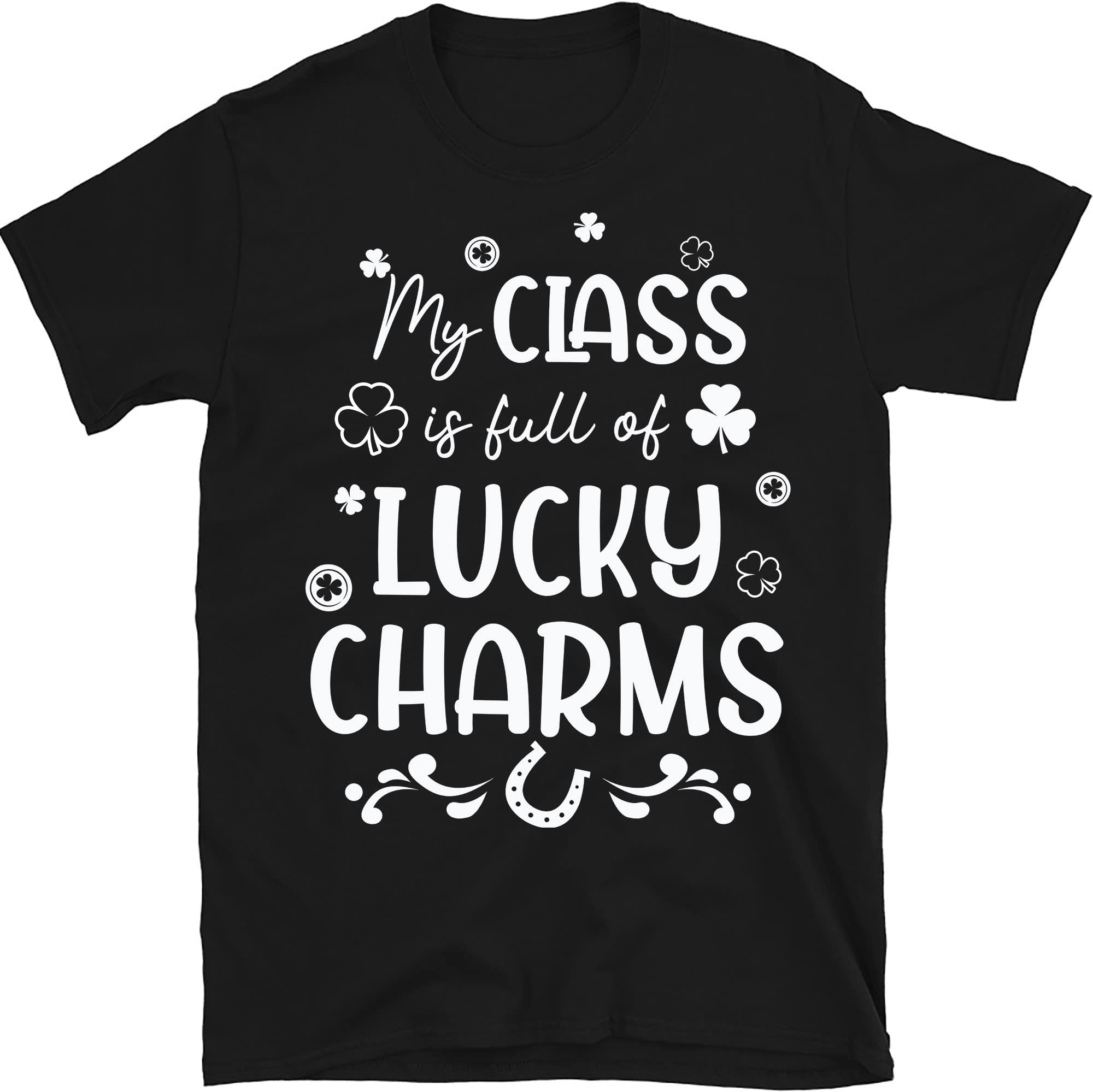 Teacher St Patricks Day Sweatshirt Funny Teacher Shirt Teacher Lucky Shirt Teacher Shirt Irish Lucky Shamrock Shirt – Black/3X-Large