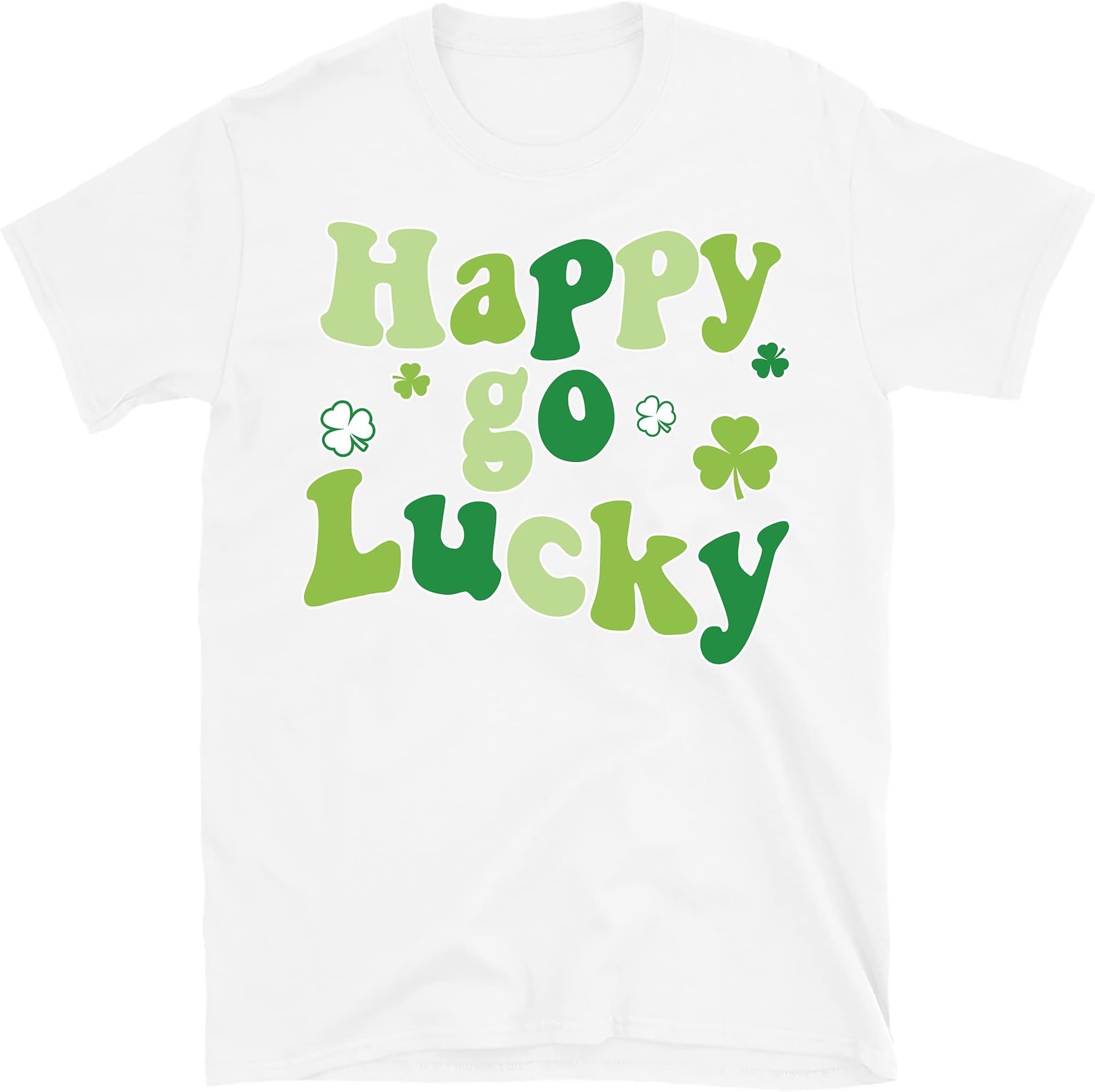 Happy Go Lucky Retro Shirt, Retro St. Patrick's Day Shirt, St. Patrick's Day Shirt, Happy Lucky Shirt, Shamrock Shirt