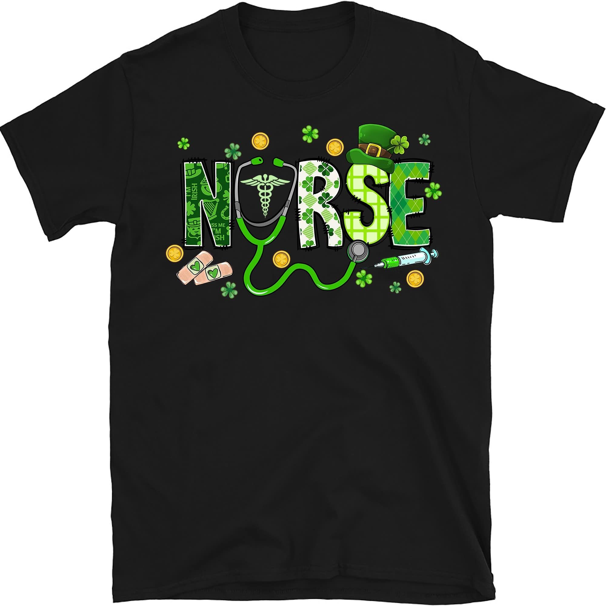 St Patricks Day Nurse Shirt, Irish Nurse, St Paddys Day, Shamrock Lucky Nurse Gift, Nursing St Patricks Day Shirt