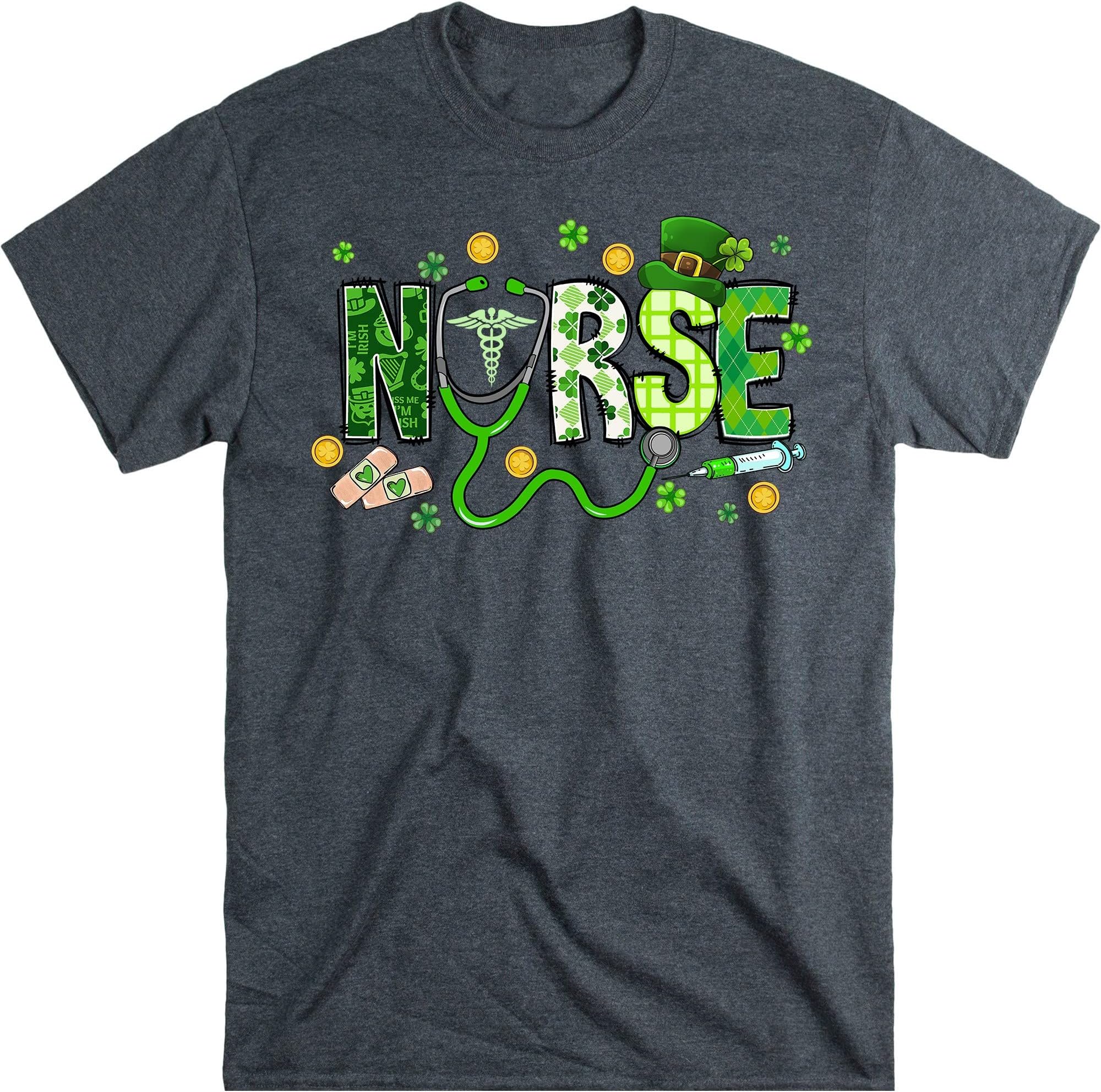 St Patricks Day Nurse Shirt, Irish Nurse, St Paddys Day, Shamrock Lucky Nurse Gift, Nursing St Patricks Day Shirt