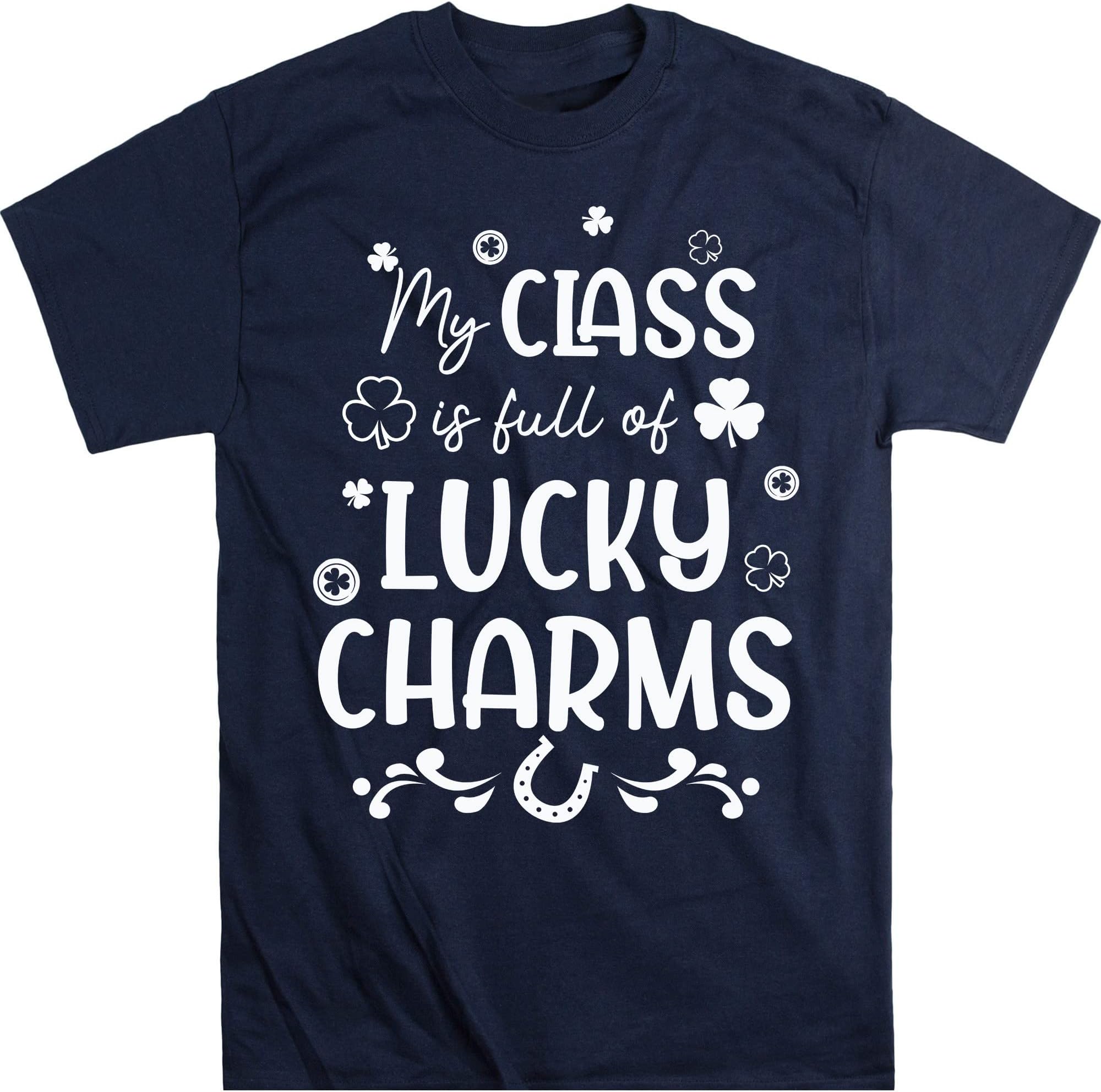 Teacher St Patricks Day Sweatshirt Funny Teacher Shirt Teacher Lucky Shirt Teacher Shirt Irish Lucky Shamrock Shirt – Navy/XX-Large