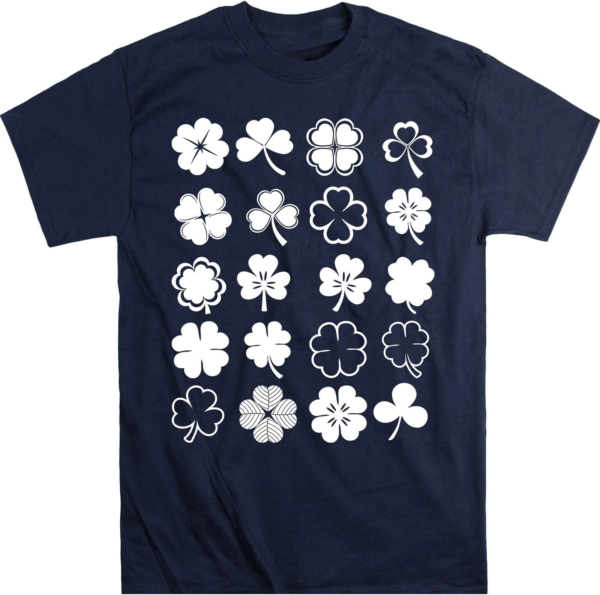 Shamrocks St. Patrick's Day Shirt Shamrock Shirt Unisex Shirt Women St Paddy's Day Shirt – Navy/X-Large