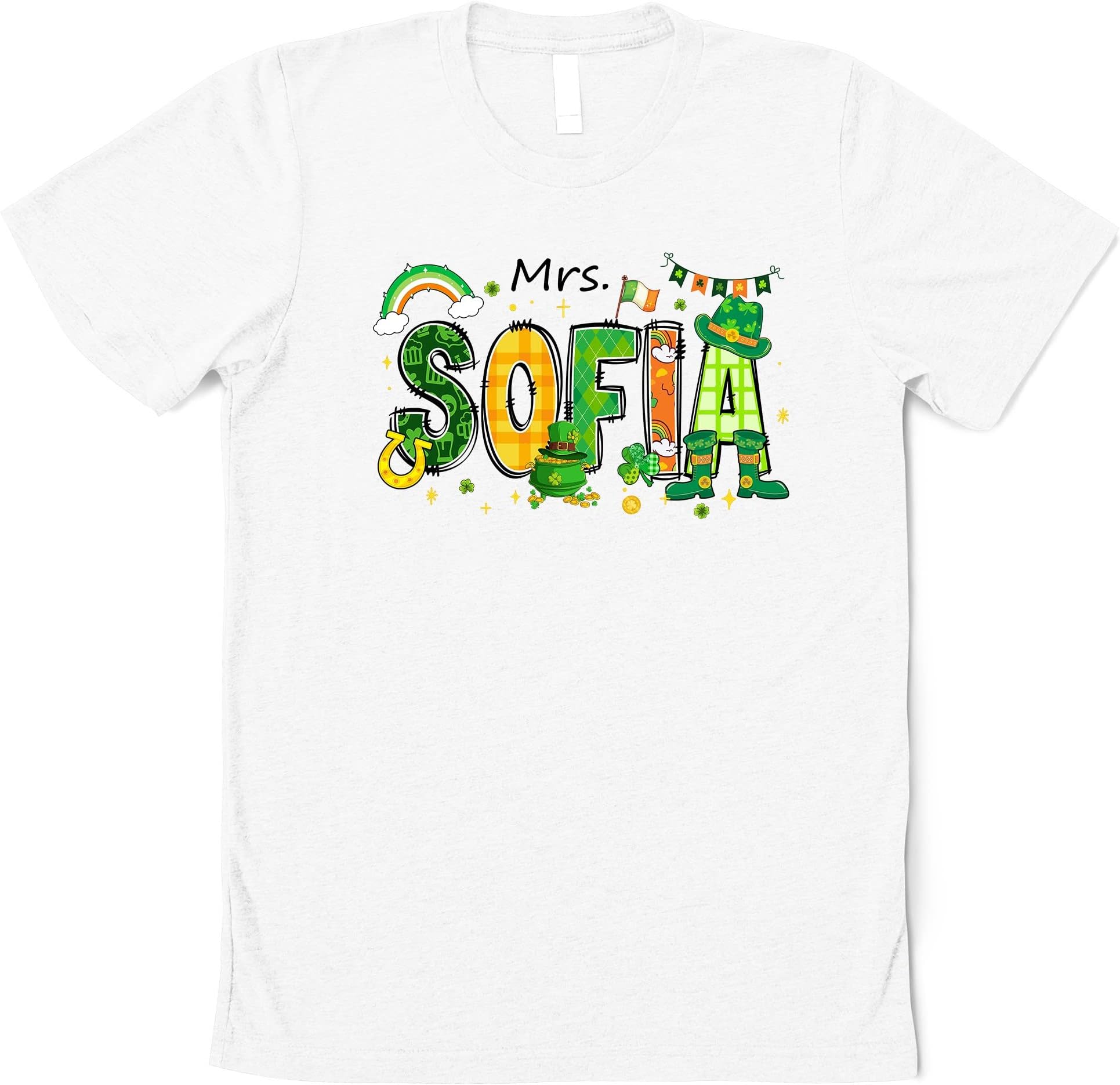 St Patricks Day Teacher Shirt, Personalized Name Teacher Shirt, Teacher Gift, Irish Teacher T-Shirt, Cute St Patricks Day Shirt for Teacher