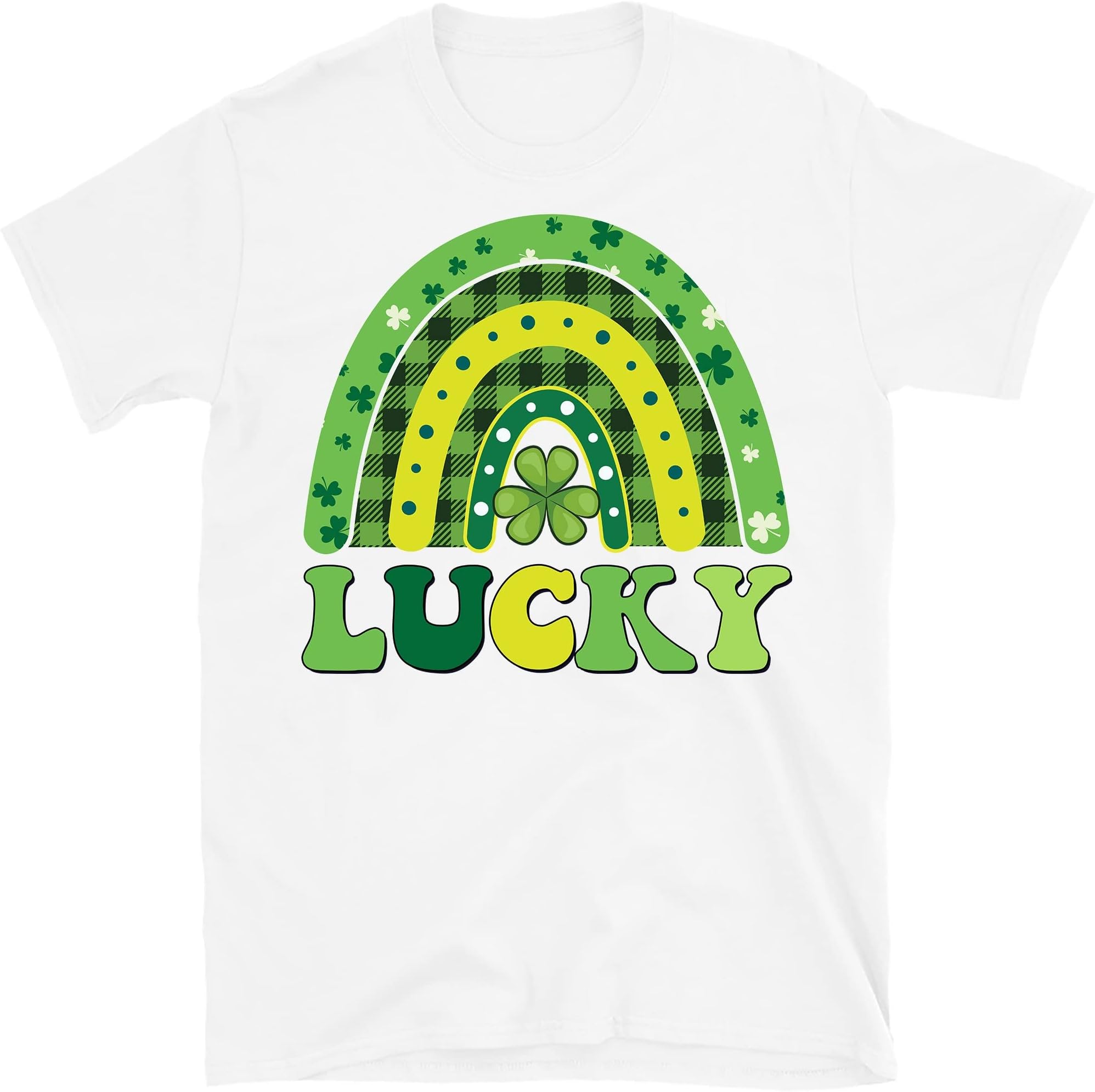 Shamrock Shirt,St Patricks Day Shirt,Lucky Shirt,Rainbow Shirt,Lucky Me Shirt,Irish Shirt,Leopard Print Shirt,Kiss Me Shirt – White/XX-Large