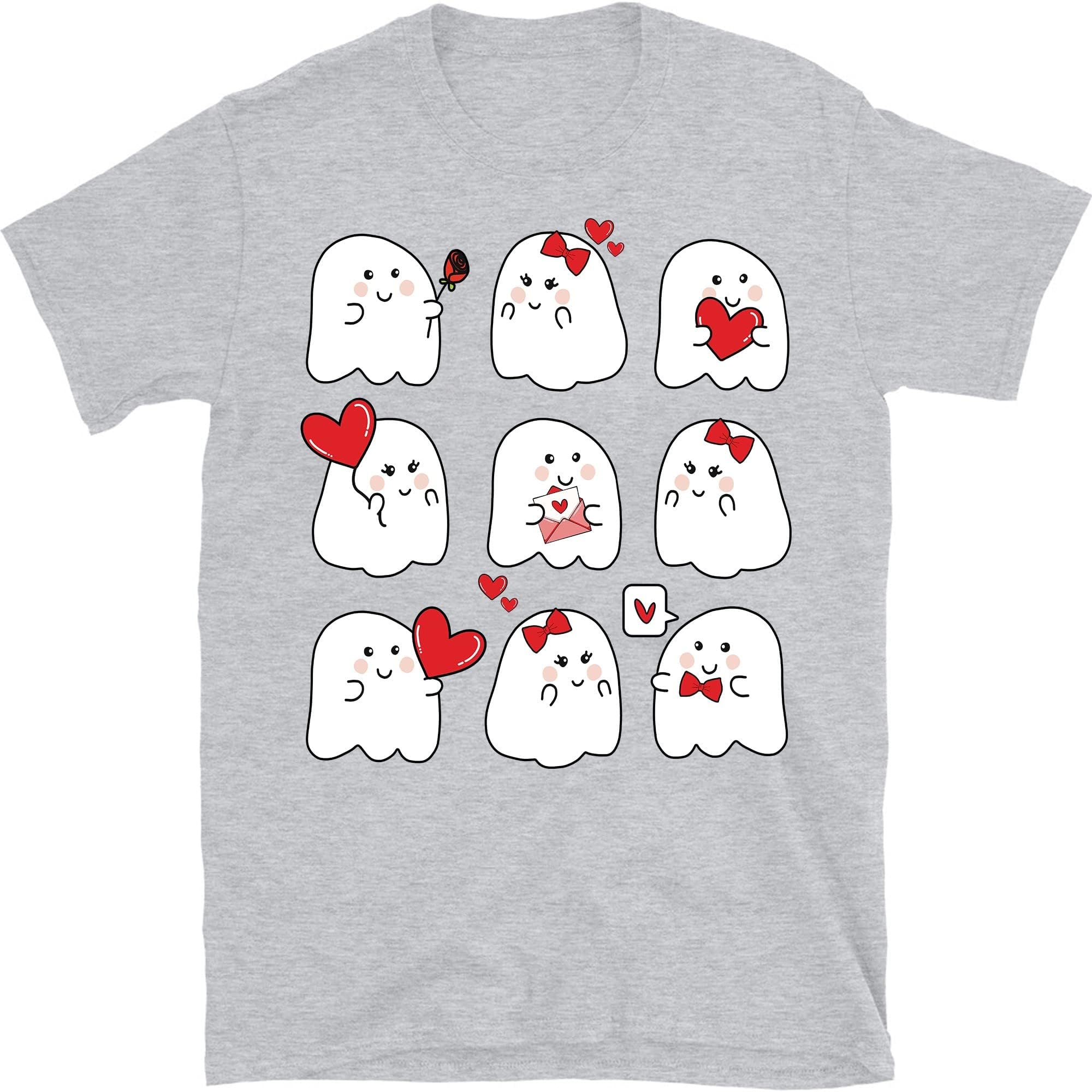 Valentine Ghost Shirt, Valentine's Day Shirt, Comfort Colors Valentines Day Shirt, Goth Valentine Shirt, Cute Ghosts