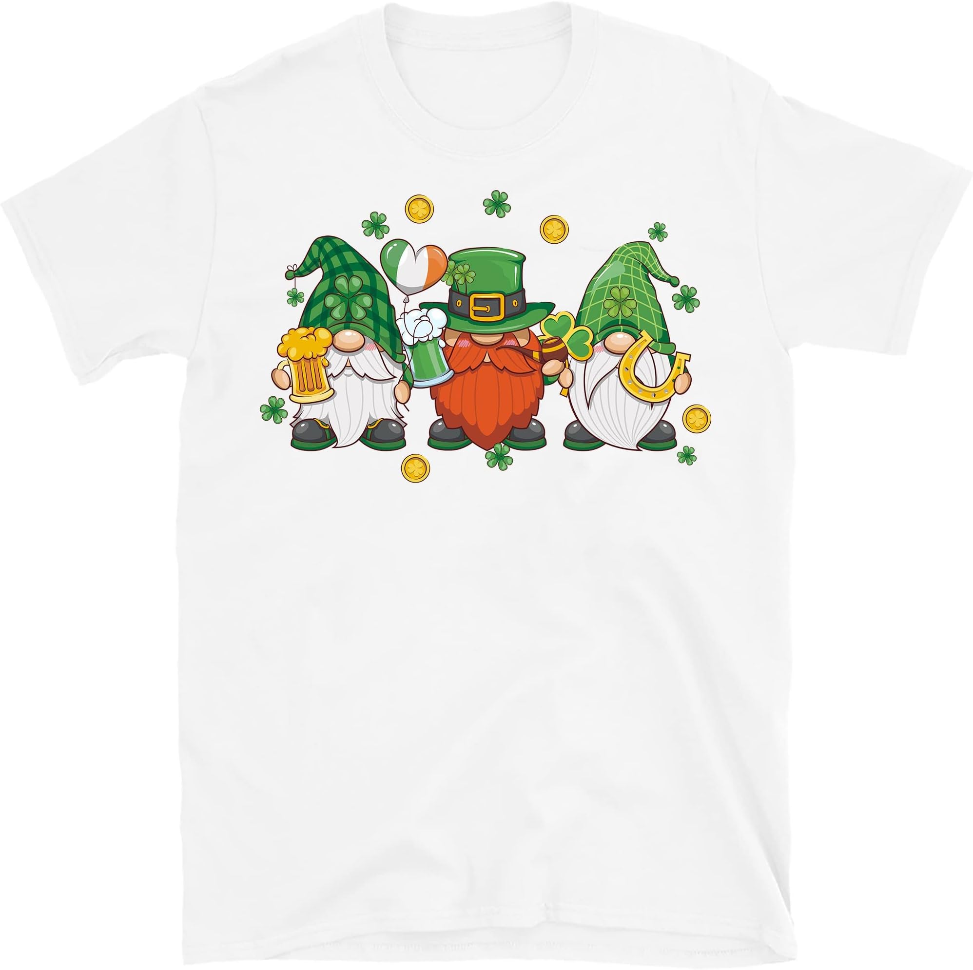 St Patricks Day Gnome Shirt,Shamrock Shirt,Saint Patricks Day Shirt, Patricks Day Gnome Shirt, Saint Patricks Day Family – White/XX-Large