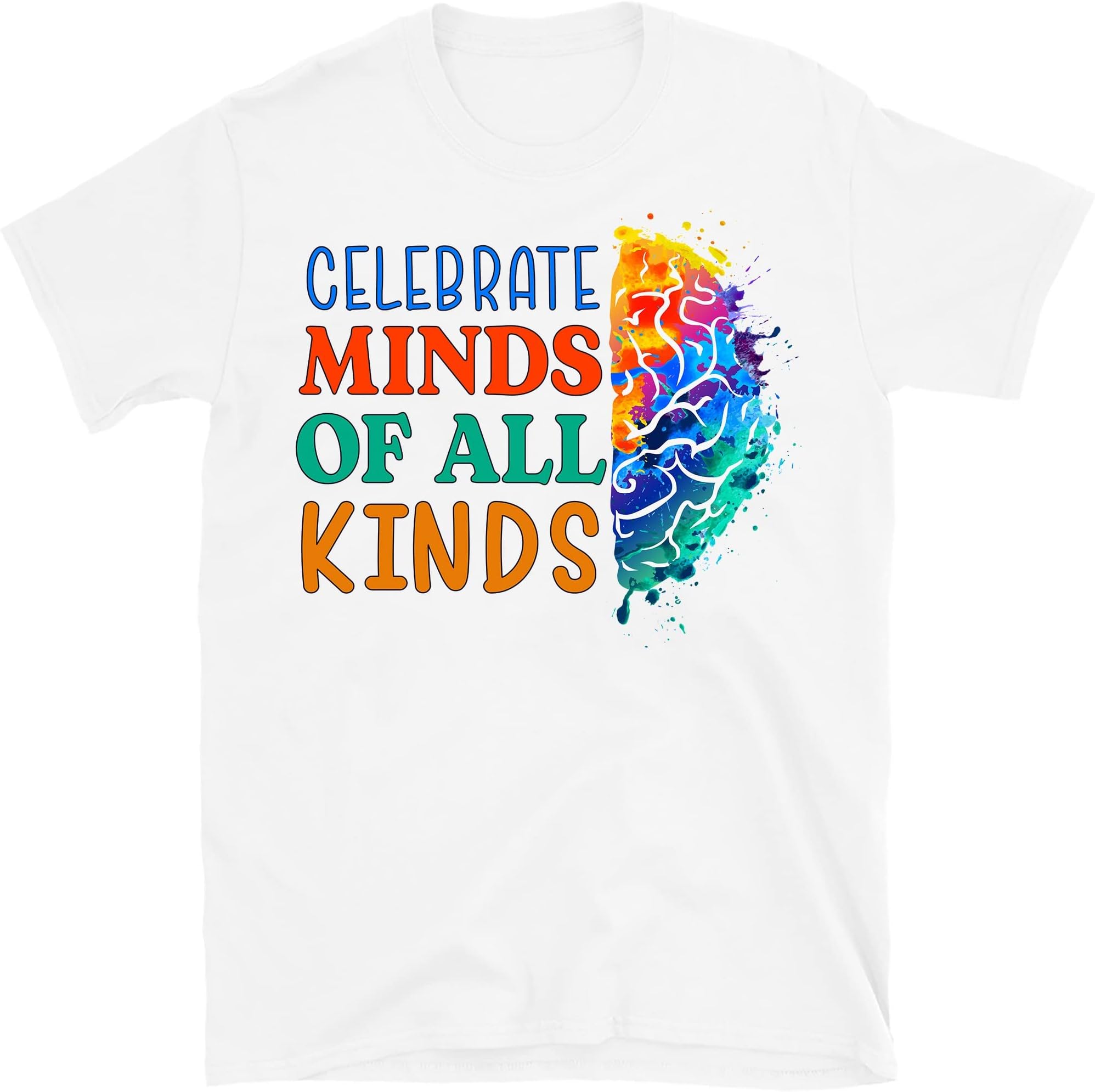 Celebrate Minds of All Kinds Shirt, Neurodiversity Tee,Autism Awareness Shirt, Neurodivergent Shirt,Inclusion Shirt