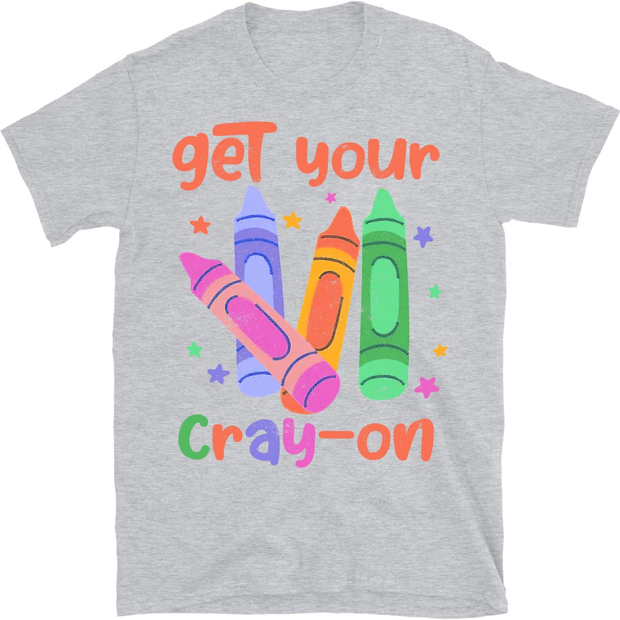 Get Your Cray-on Shirt, Distressed Teacher Shirt, Cute Teacher Shirts, Trendy Retro Teacher Shirt, Funny Teacher Shirt