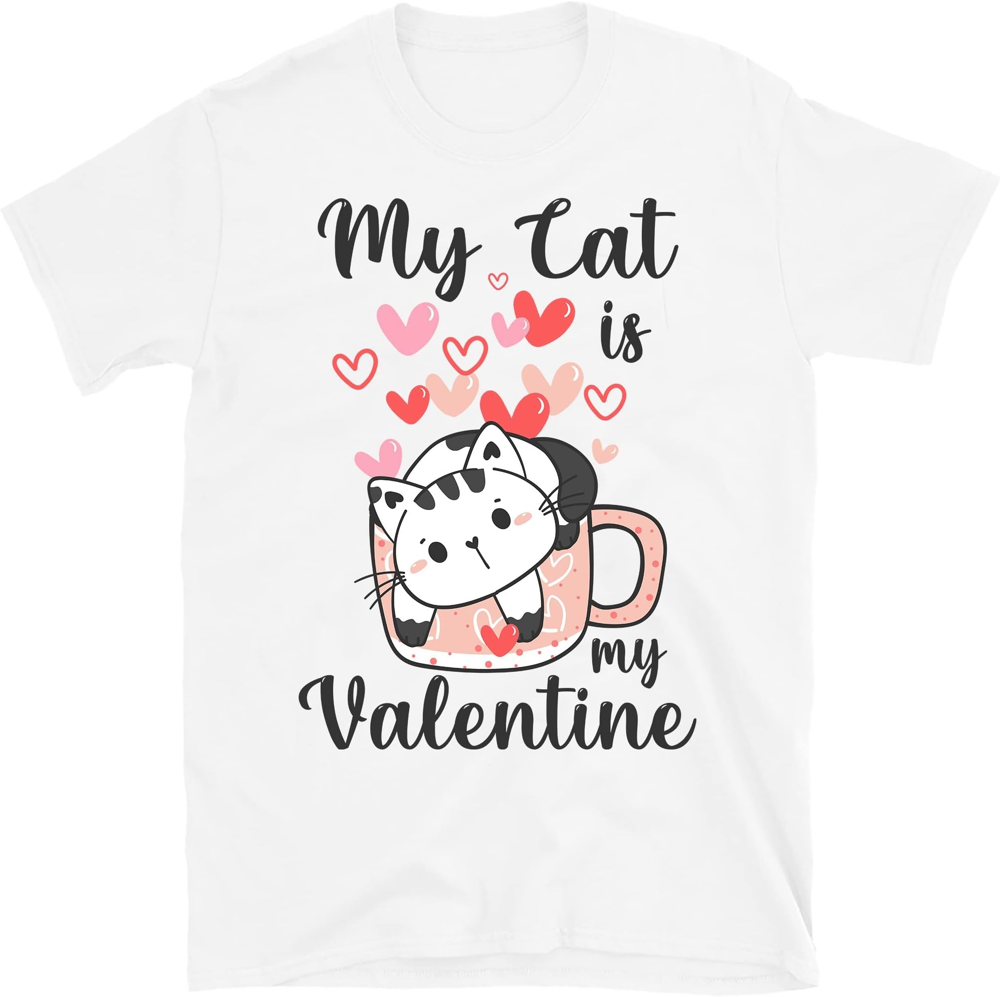 My Cat is My Valentine Shirt, Funny ValentineS Day Sweatshirt, Cat Lover Gift, Cat Valentine Cat Mom, Fur Mama for Life