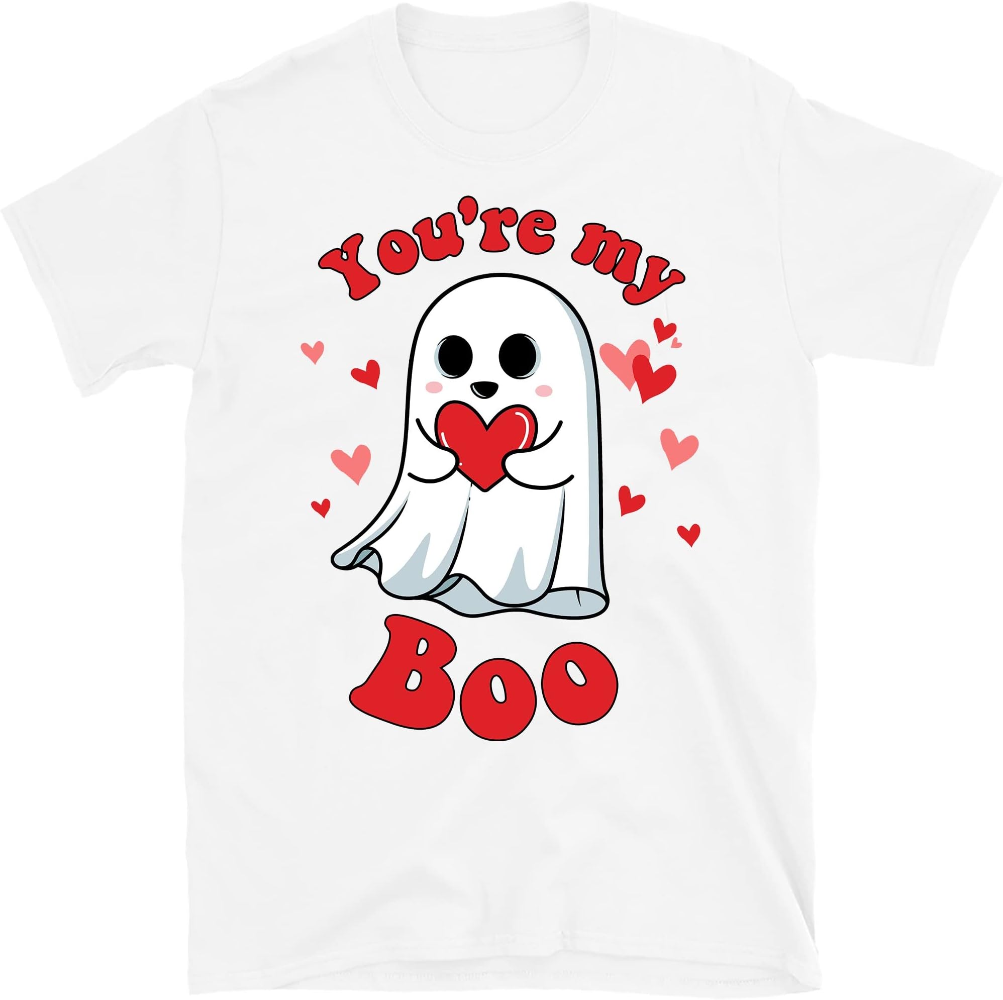 Valentine Ghost Shirt Spooky Valentine You're My Boo Shirt Retro Valentines Day Ghost Gift Cute Love Heart Shirt Goth