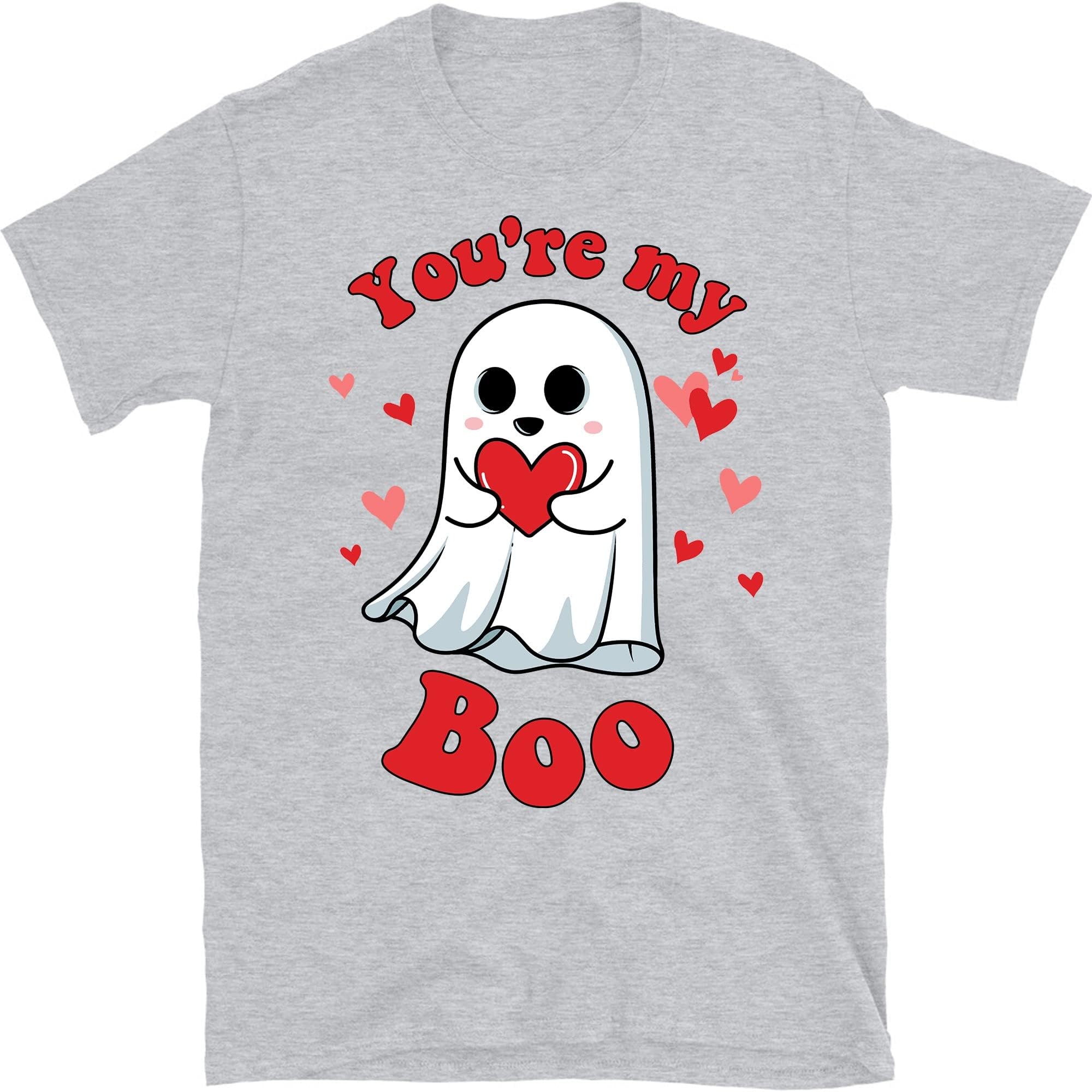 Valentine Ghost Shirt Spooky Valentine You're My Boo Shirt Retro Valentines Day Ghost Gift Cute Love Heart Shirt Goth