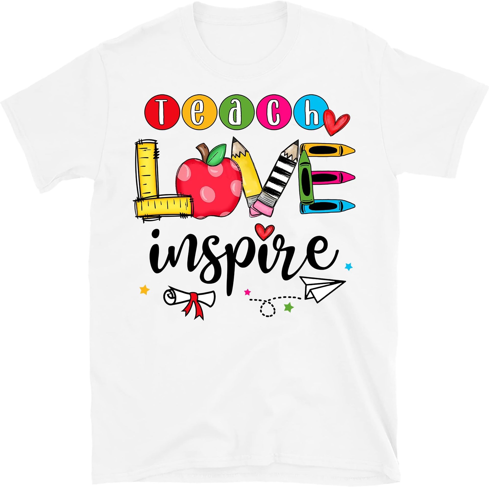 Inspirational Teacher Shirts, Teach Love Inspire Shirt, Back to School Shirt, First Grade Teacher Shirts, Teacher
