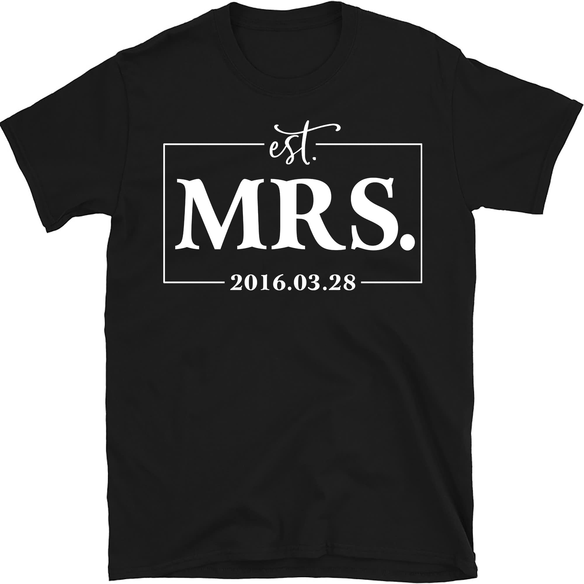 Mr and Mrs Couple Shirts, Honeymoon Shirts, Just Married Shirts, Wedding Shirts, Anniversary Shirts,Bride and Groom Shirts,Engagement Shirt Multicolored