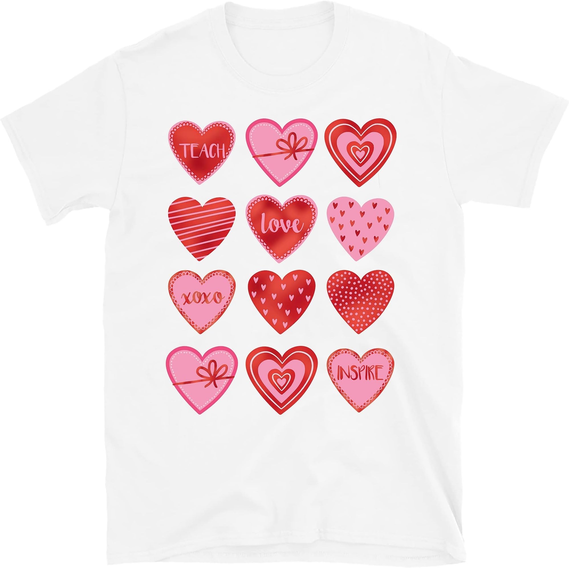 Teacher Valentine's Shirt, Teacher Sweatshirt, Womens Valentines Day Shirt, Valentines Teacher Shirt, Cute Valentine Shirt – White/XX-Large