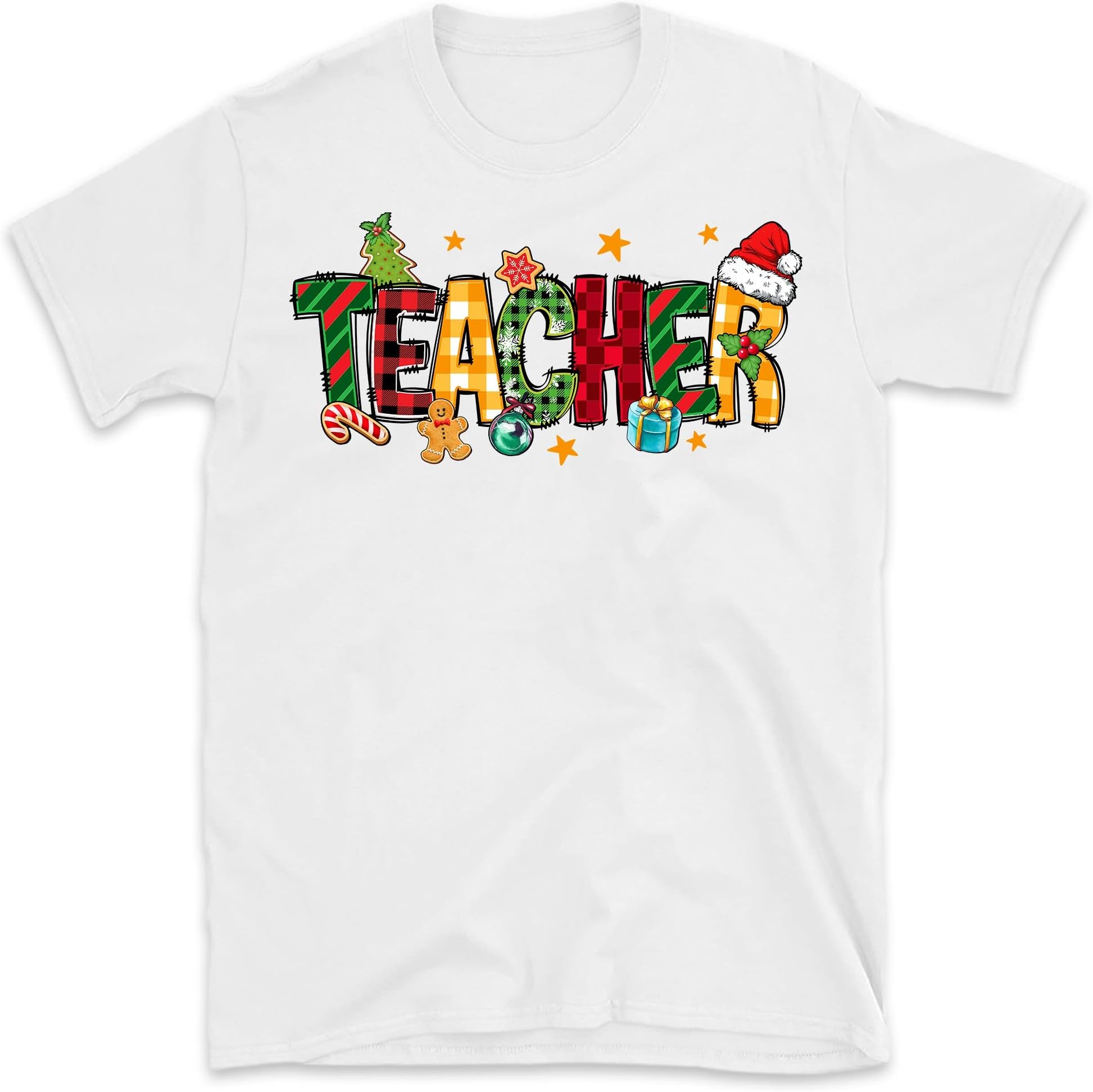 Christmas Teacher Sweatshirt, for Teacher, Teaching Tee, Teachers Day, Teachers Life Shirt, Teacher Life,Christmas T-Shirt Multicolored