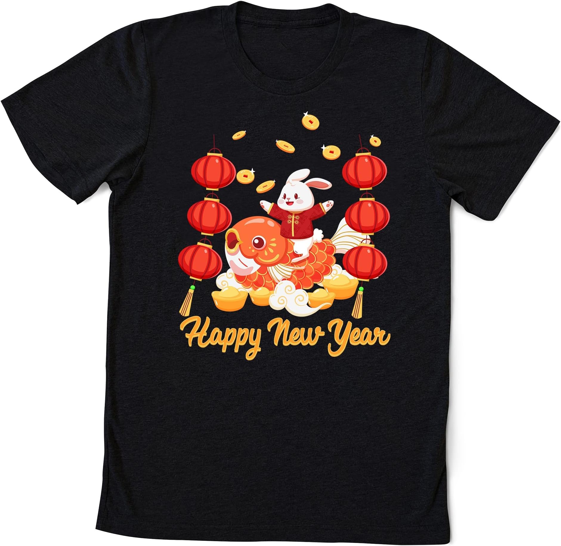 2023 Year of The Rabbit T-Shirt,The Year of The Rabbit Chinese Lunar New Year Shirt,Happy Chinese New Year Shirt,Family New Year Gift Multicolored