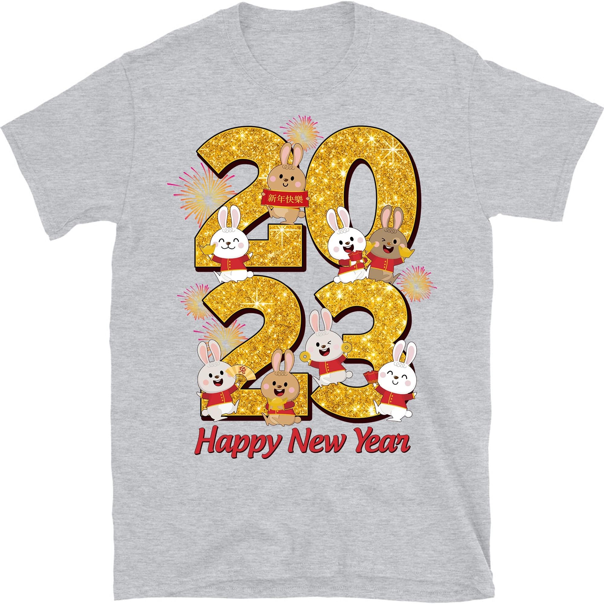 New Year Shirt, Year of The Rabbit 2023, New Year T-Shirt, Chinese Gift, Chinese Zodiac Shirt, New Year Gift, Happy New Year