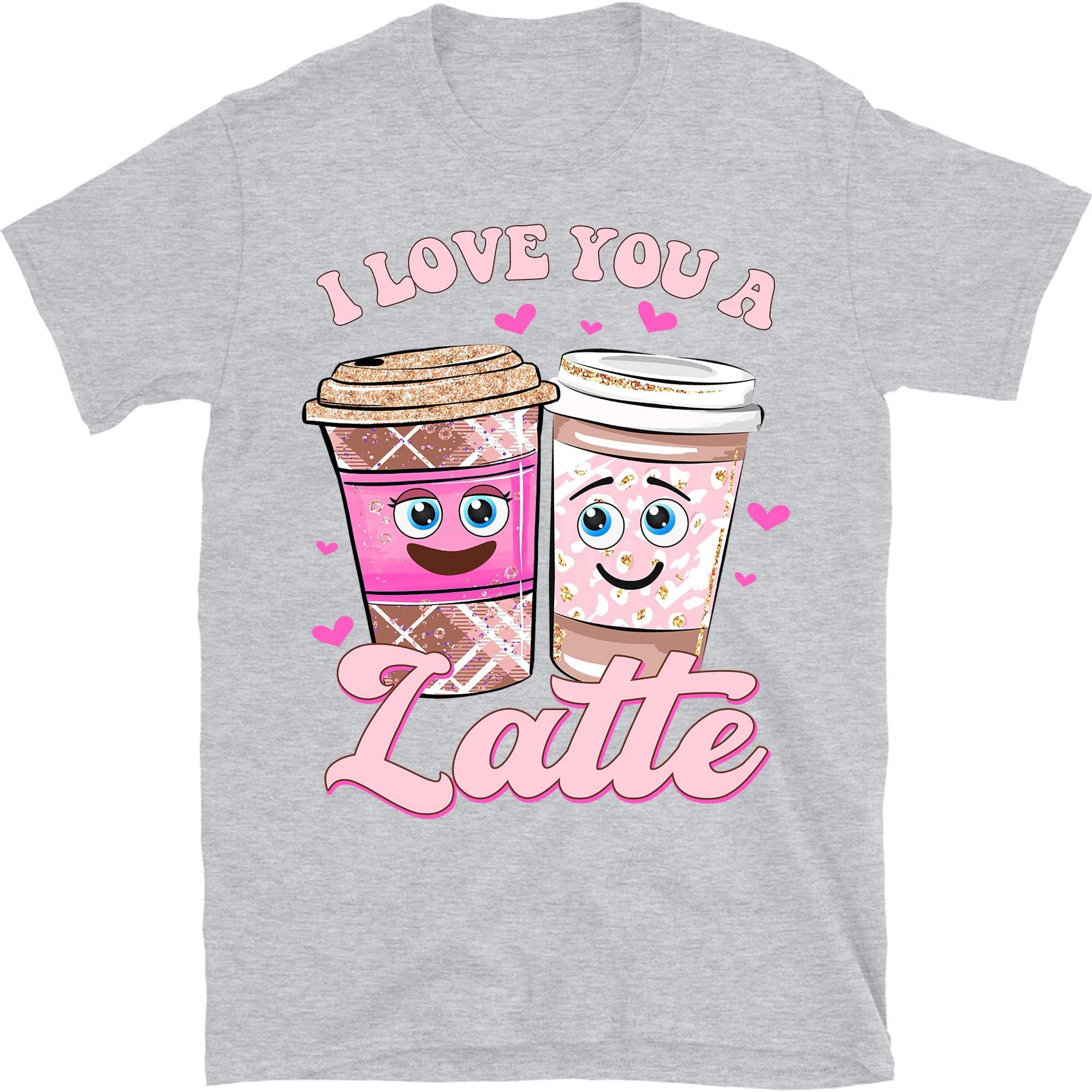 Vintage Valentine Shirt, Retro Latte T-Shirt, Latte Valentine Shirt, Couples Shirt, Coffee Lover Gift, Couples Matching Tee