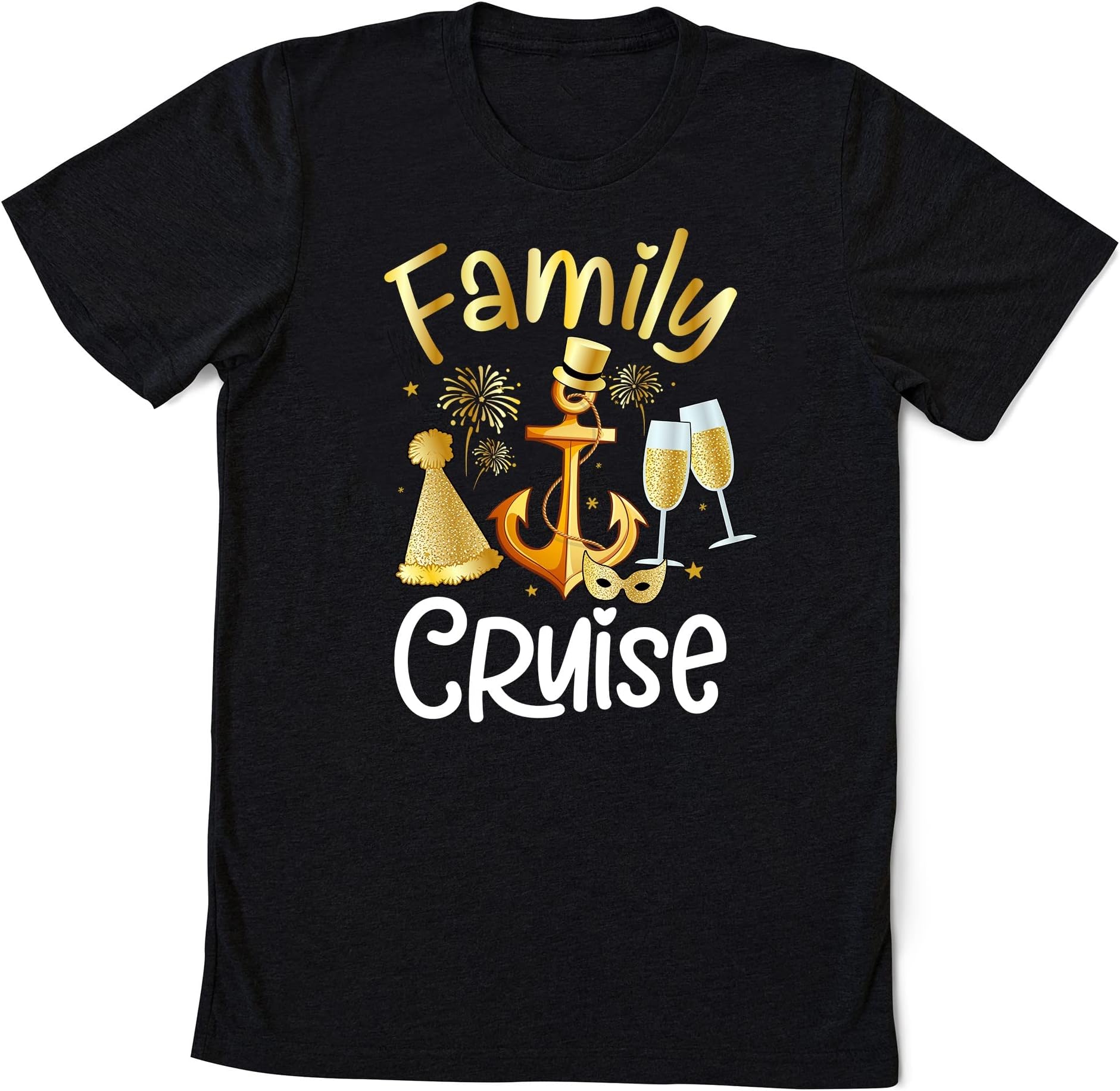 New Year Cruise Family 2023 Shirts, Happy New Year Cruisin Crew, Cruise Ship Vacation, Matching Family Shirts, Happy New Year Gift B45 Multicolored