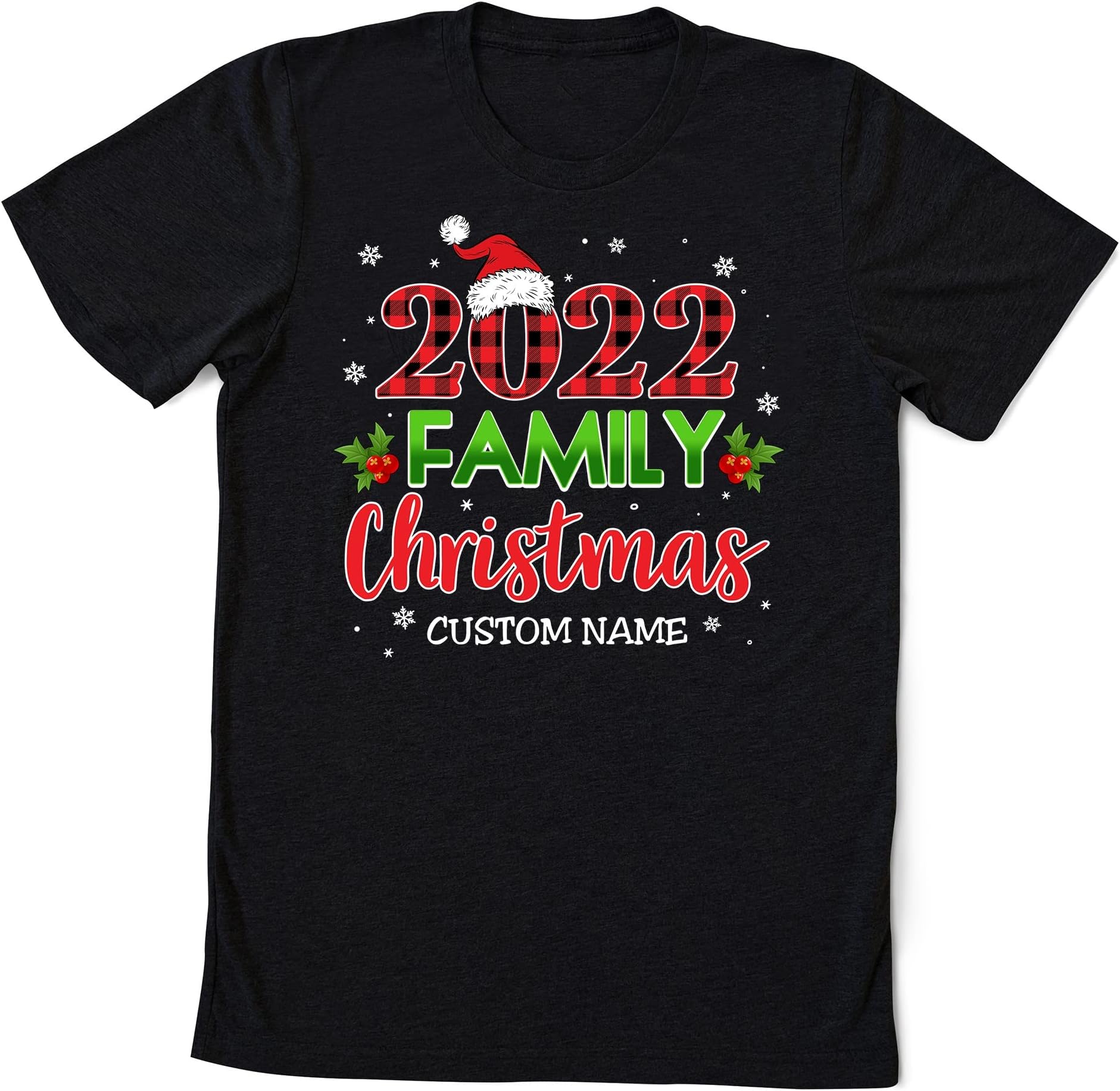 2022 Family Christmas Shirts, Matching Family Christmas T Shirt, Couple Xmas Shirt, Merry Christmas, Christmas Dad Mom Shirt, Xmas Kids Tee Multicolored