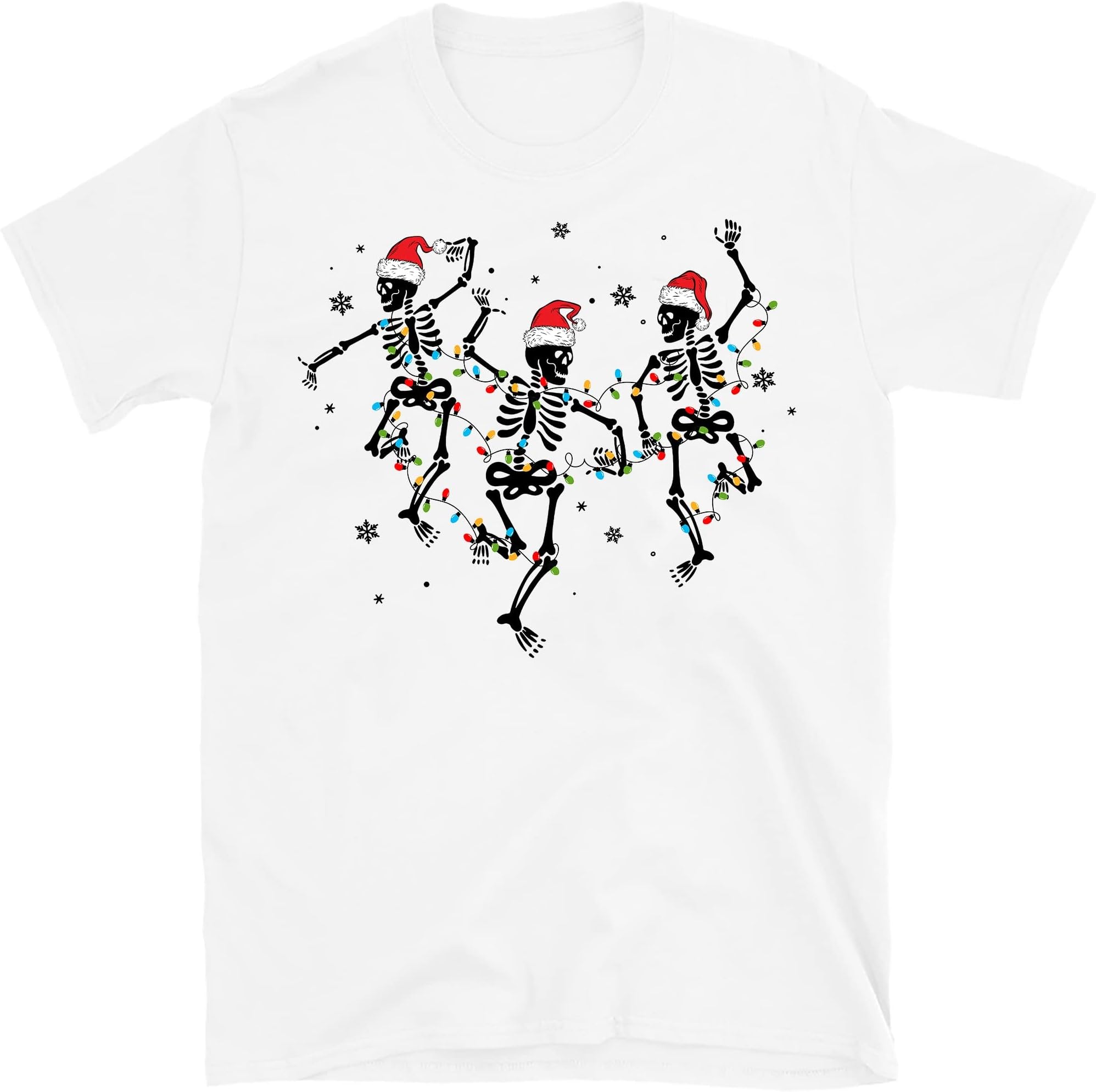 Skeleton Dancing Christmas Sweatshirt, Skeleton Dance Shirt, Christmas Lights Shirt, Skull Christmas Shirt