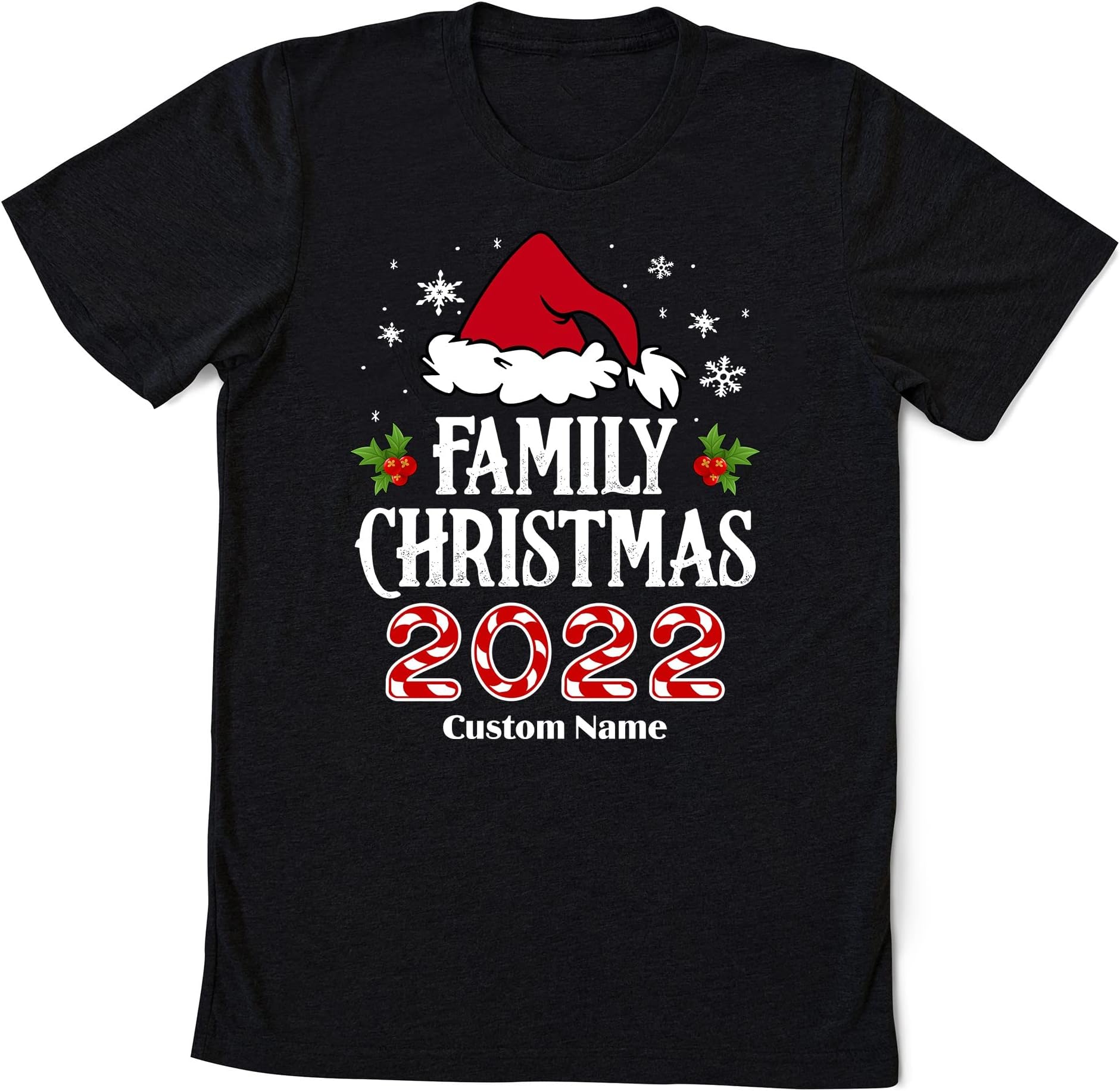Custom Family Name Christmas 2022 Shirt, Christmas Shirt, Matching Christmas Santa Shirts, Christmas Party Shirt Multicolored