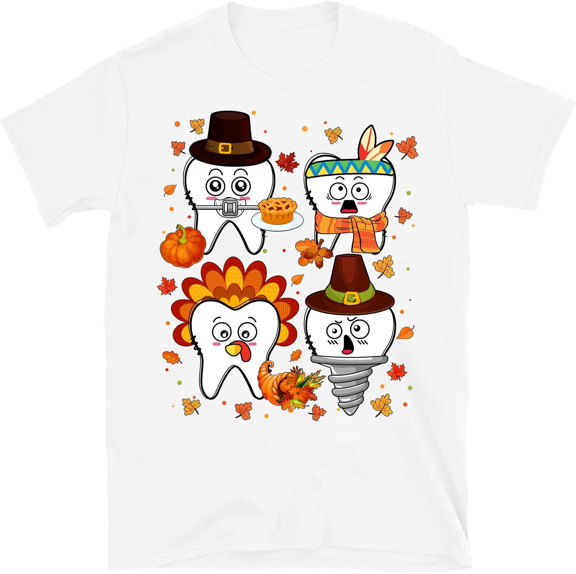 Happy Thanksgiving Dental Shirt, Pumpkin Dental, Thanksgiving Dental Squad, Dental Crew, Thankful Dentist Gift Shirt